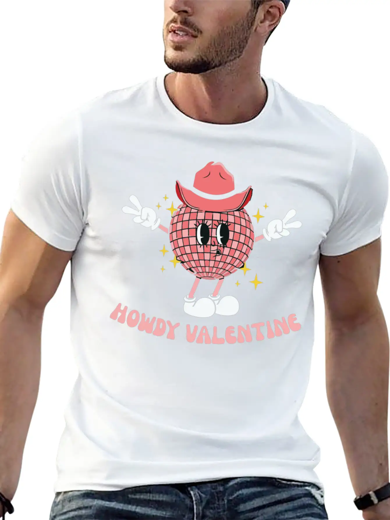 Howdy Valentine Stylish Everyday T-Shirt – Unisex Basic Cotton Tee