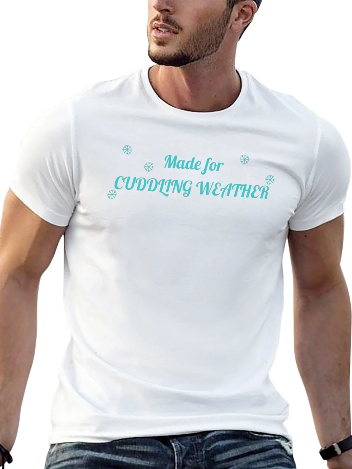 Cuddling Weather Graphic Tee - Cozy Winter Shirt