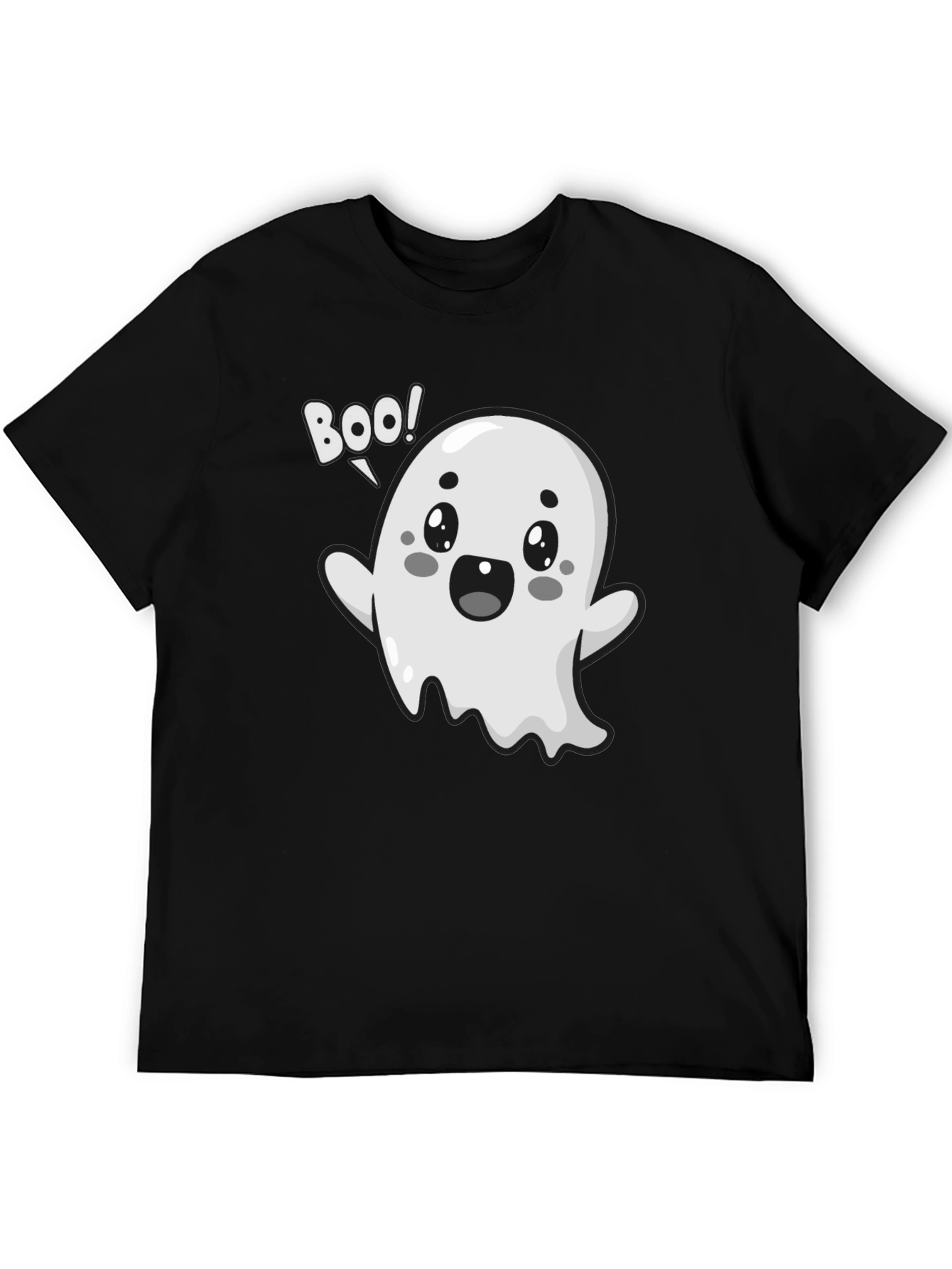 Boo Ghost Graphic Tee - Halloween Fun!