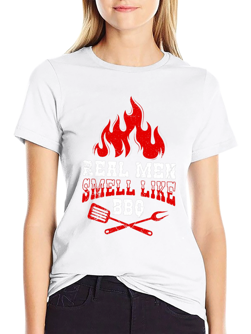 Real Men Smell Like BBQ Graphic Tee