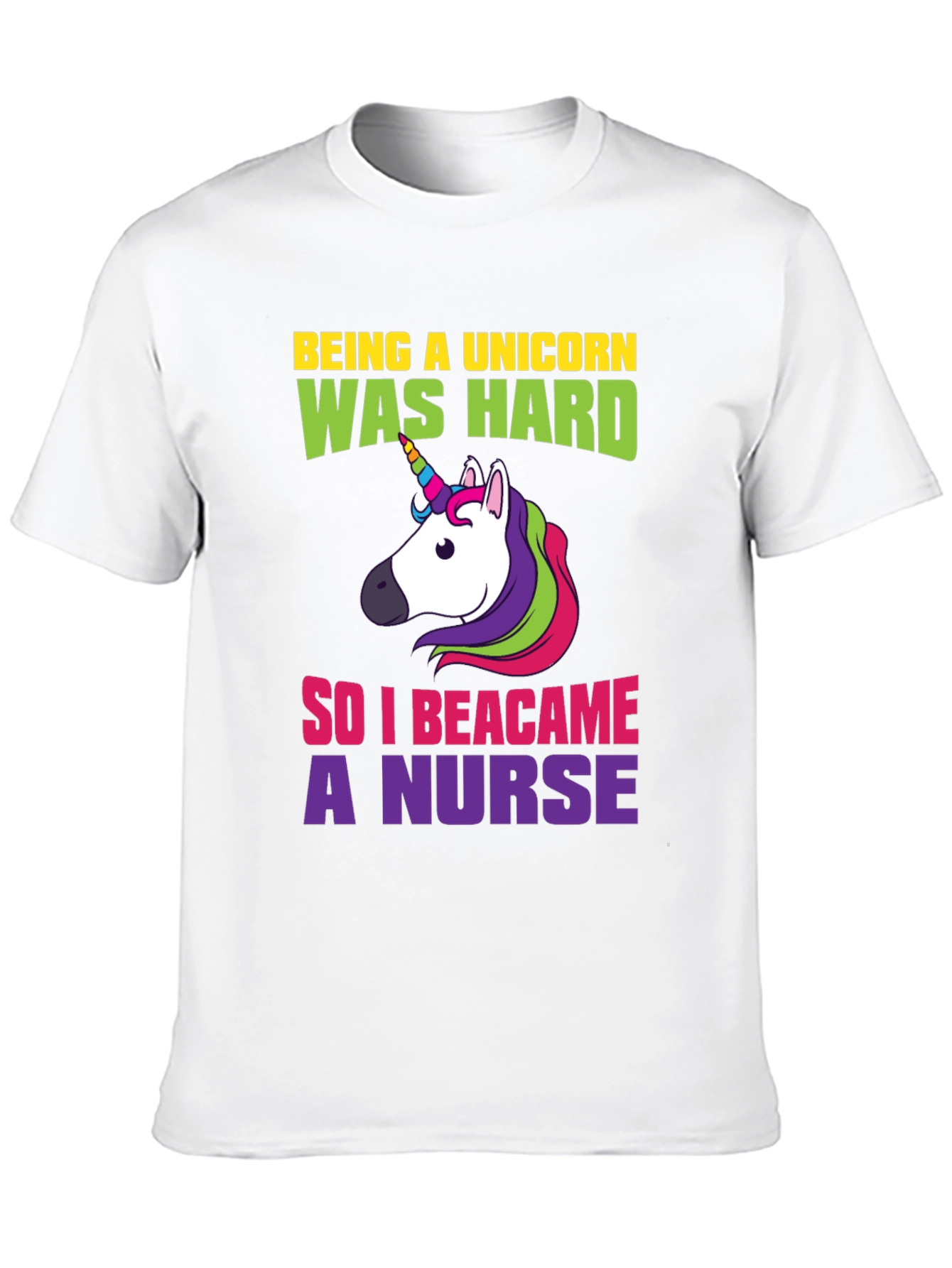 Unicorn Nurse T-Shirt - Funny Graphic Tee