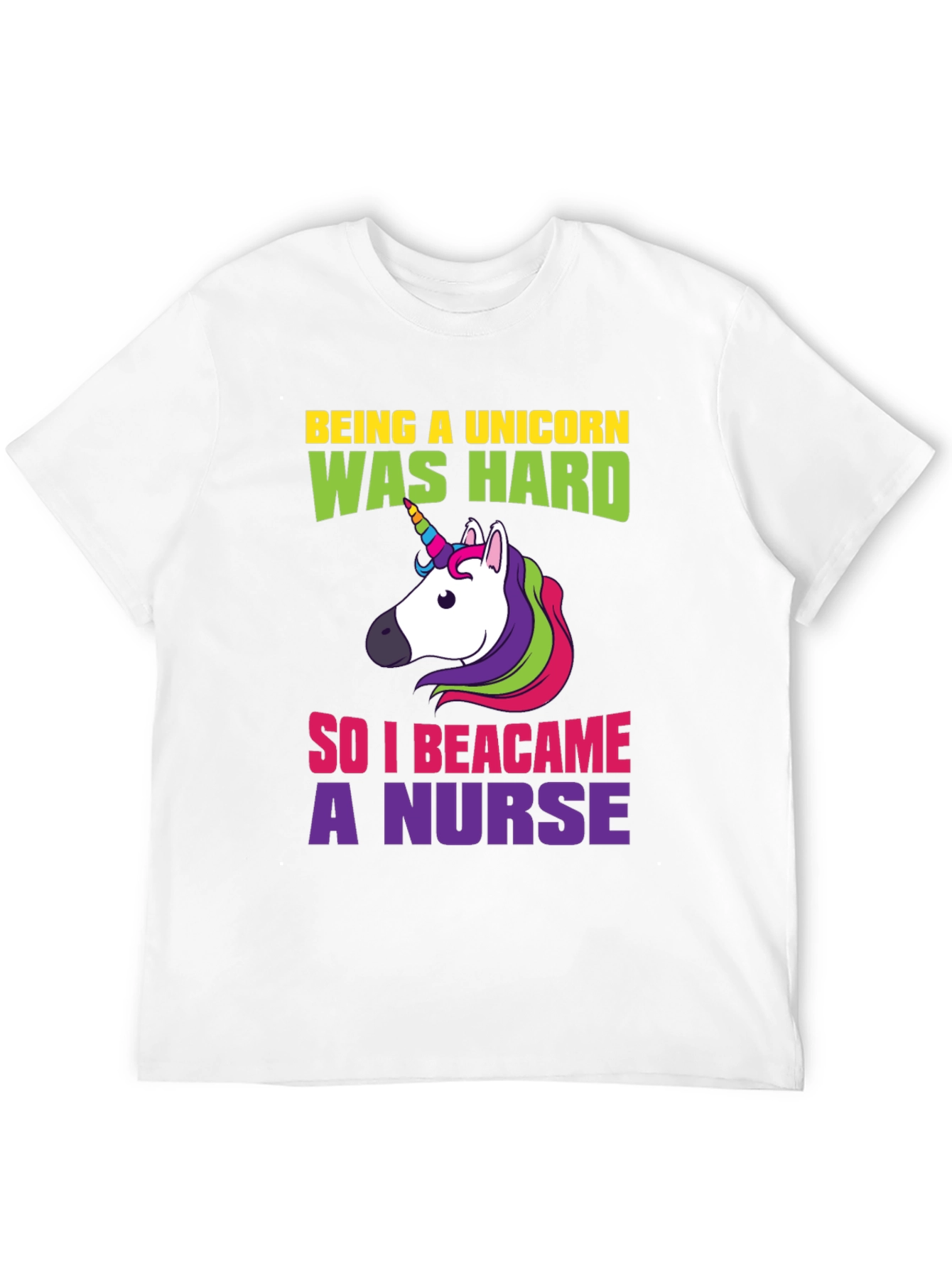 Unicorn Nurse T-Shirt - Funny Graphic Tee