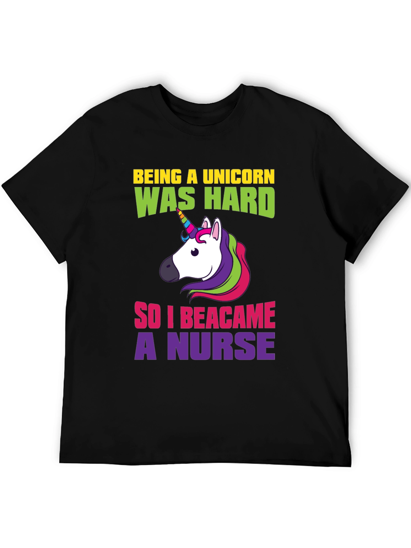 Unicorn Nurse T-Shirt - Funny Graphic Tee