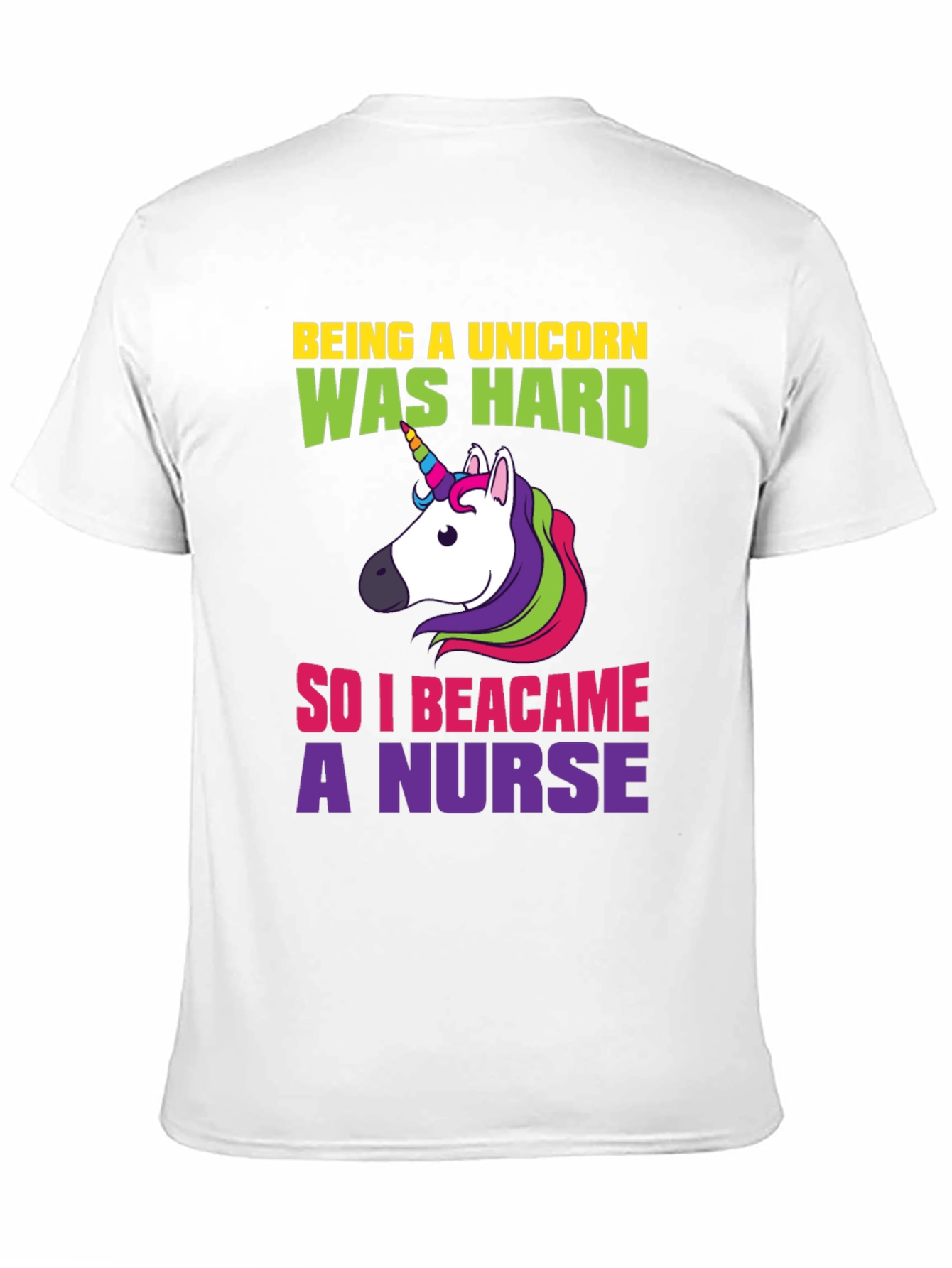 Unicorn Nurse T-Shirt - Funny Graphic Tee