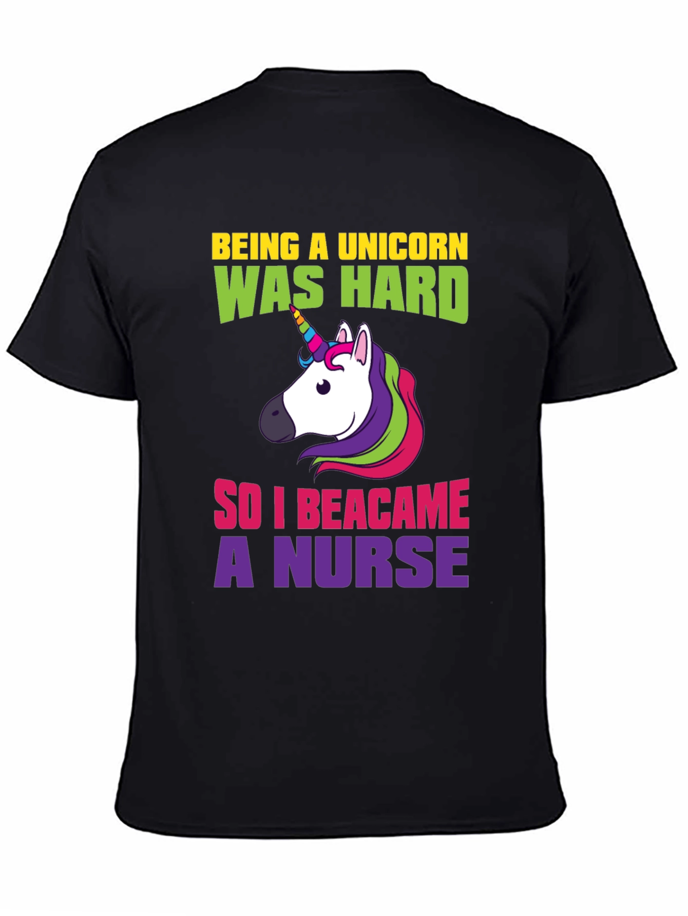 Unicorn Nurse T-Shirt - Funny Graphic Tee
