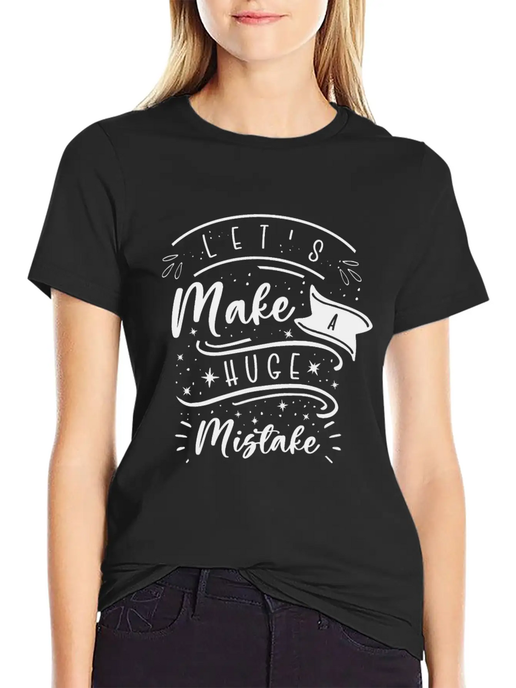 Huge Mistake Line Art Imperfection Quotes Unisex Casual T-Shirt – Clean Design For Daily Comfort