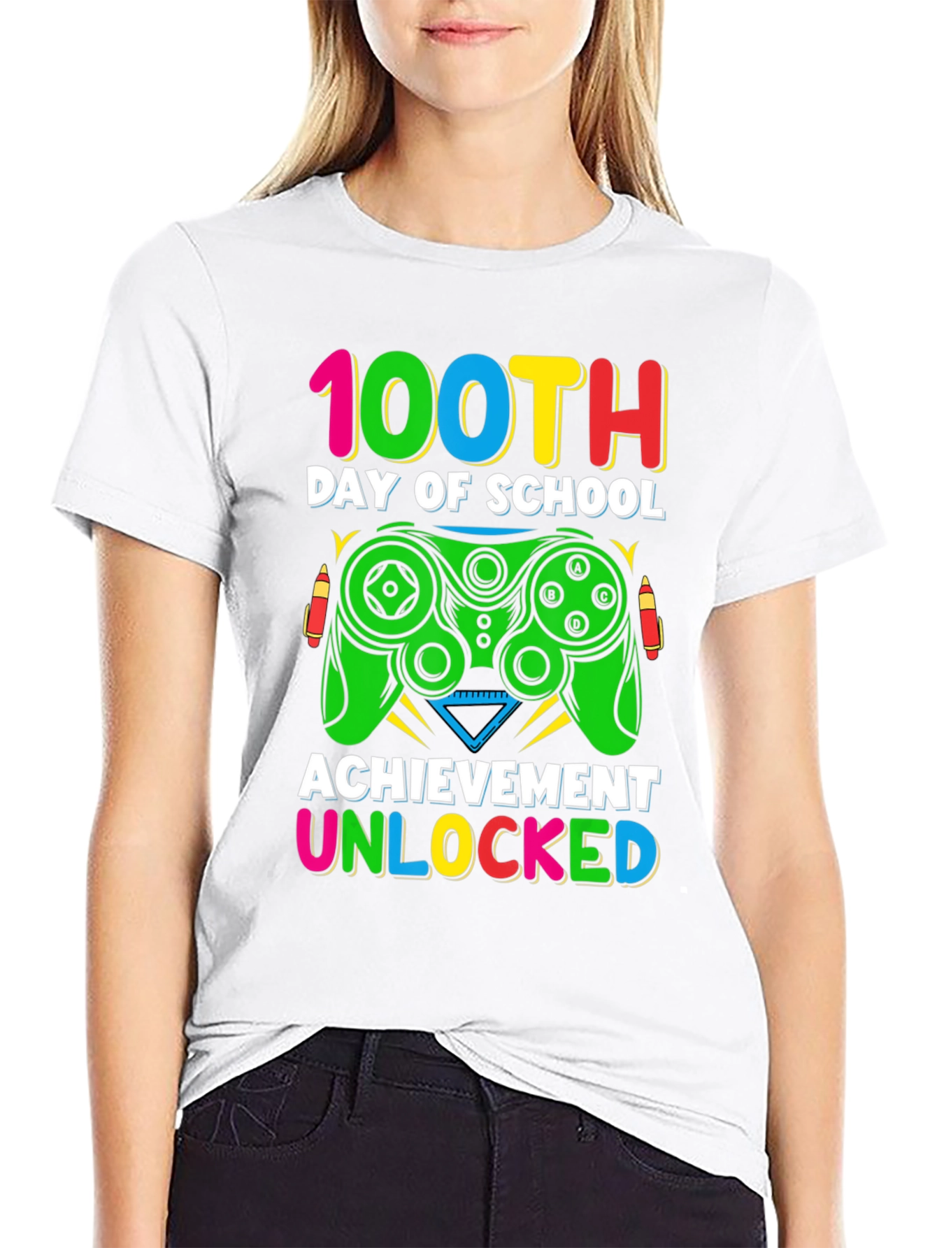 100th Day of School Gaming T-Shirt