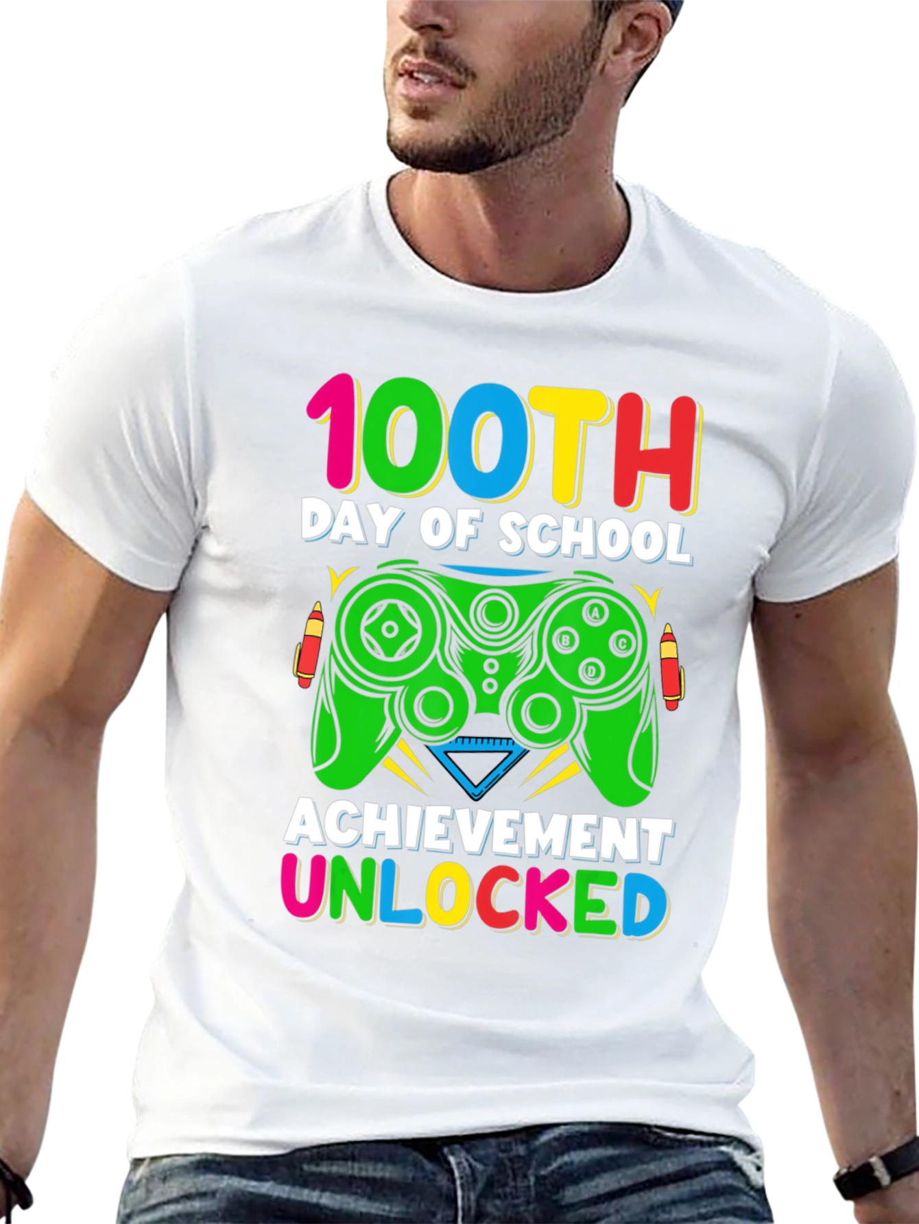 100th Day of School Gaming T-Shirt