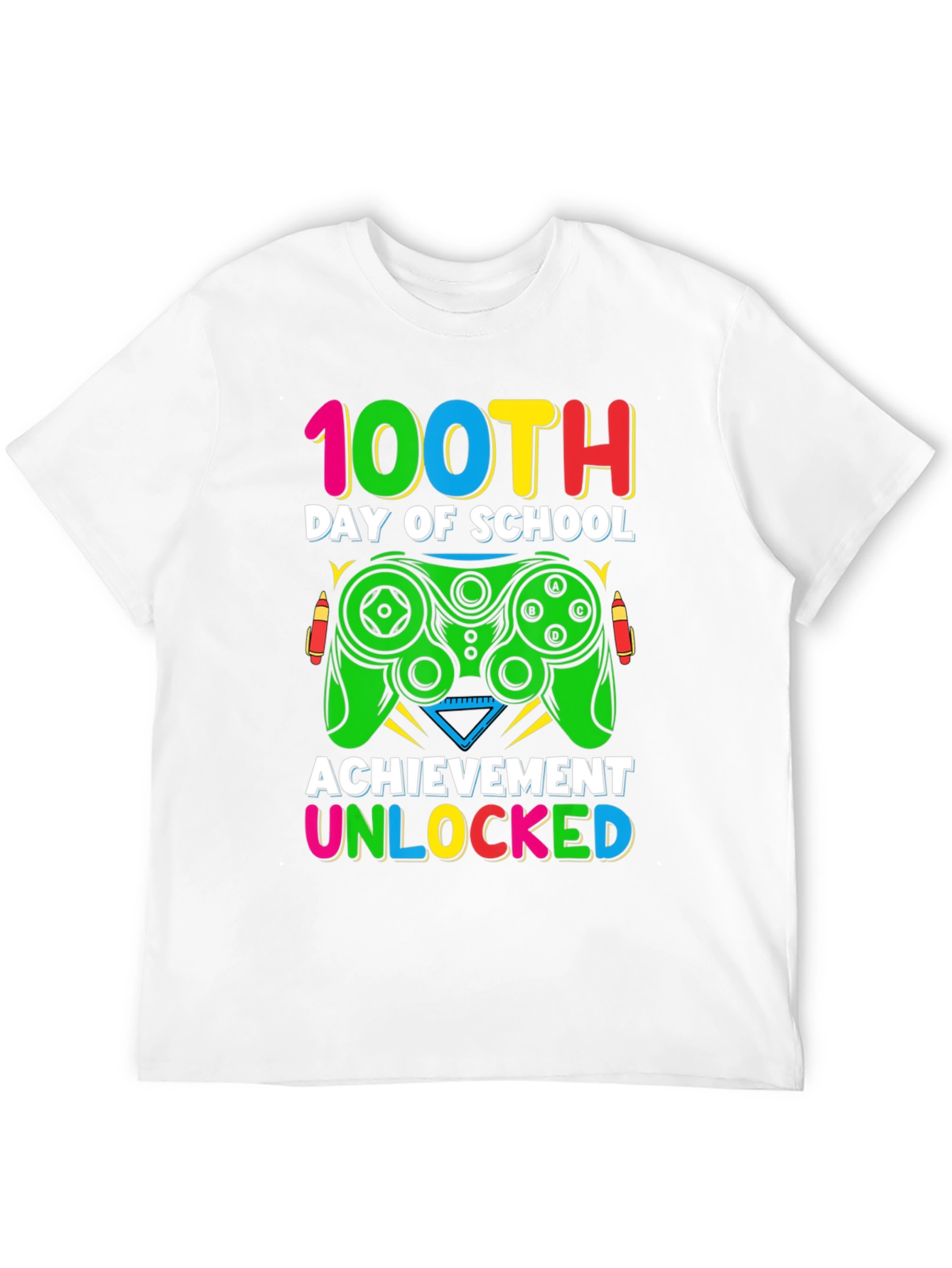 100th Day of School Gaming T-Shirt