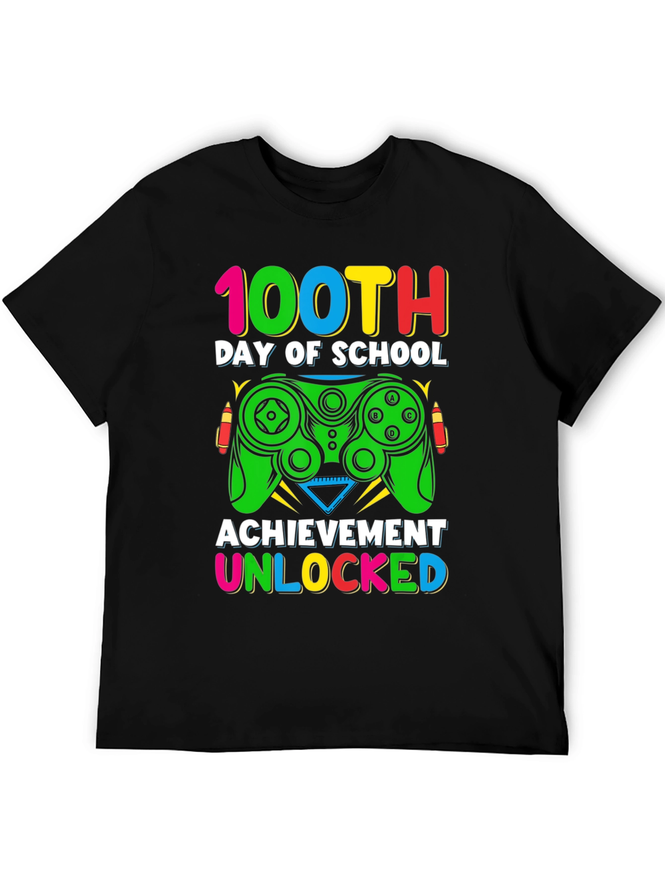 100th Day of School Gaming T-Shirt
