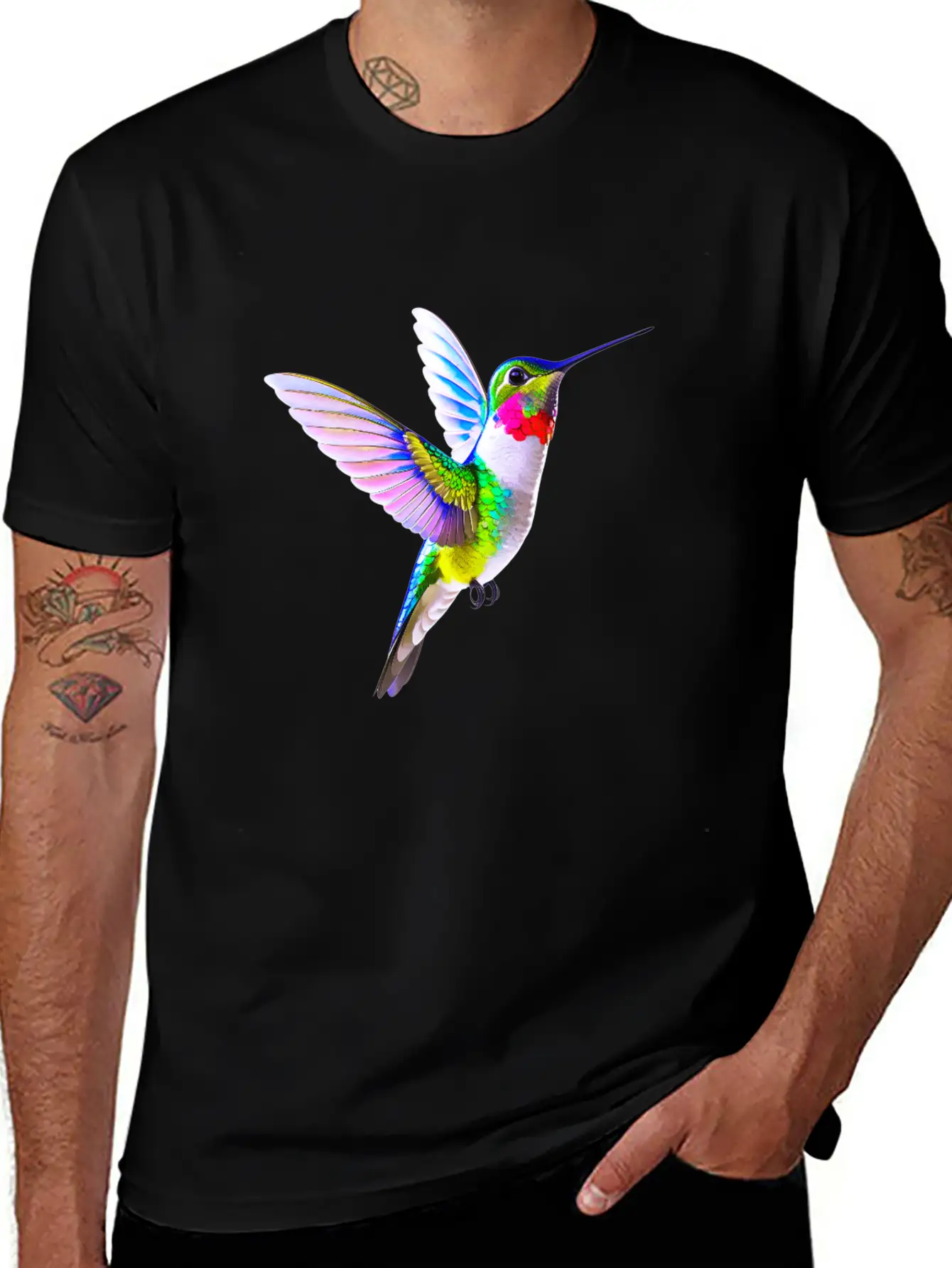 Hummingbird Unisex Casual T-Shirt – Clean Design For Daily Comfort