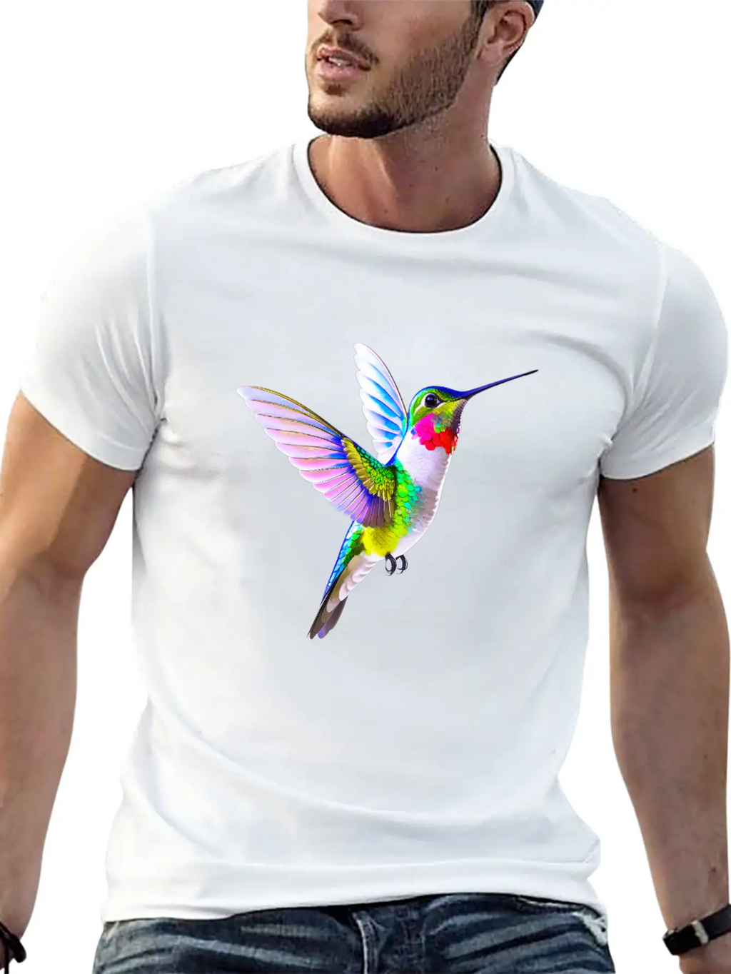Hummingbird Unisex Casual T-Shirt – Clean Design For Daily Comfort