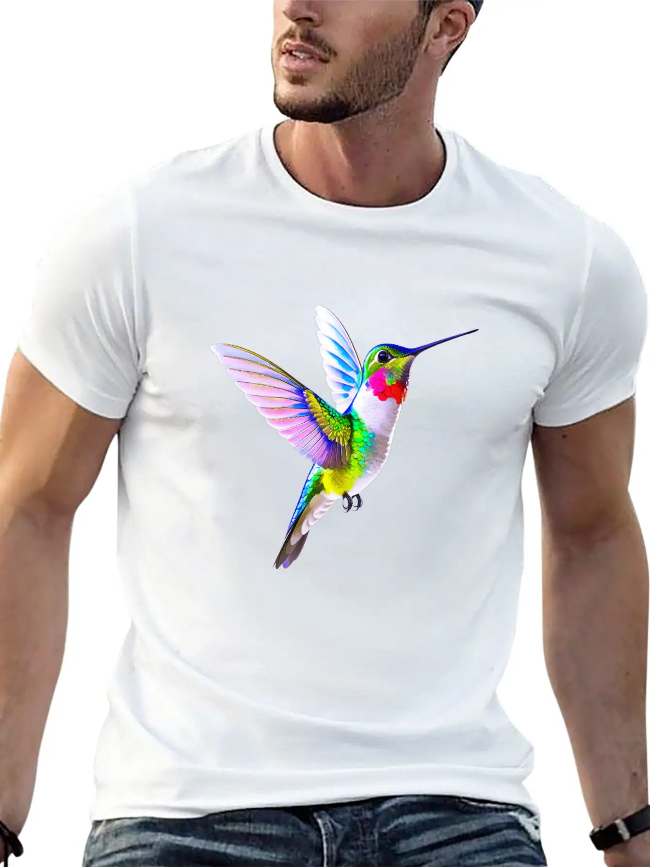 Hummingbird Unisex Casual T-Shirt – Clean Design For Daily Comfort