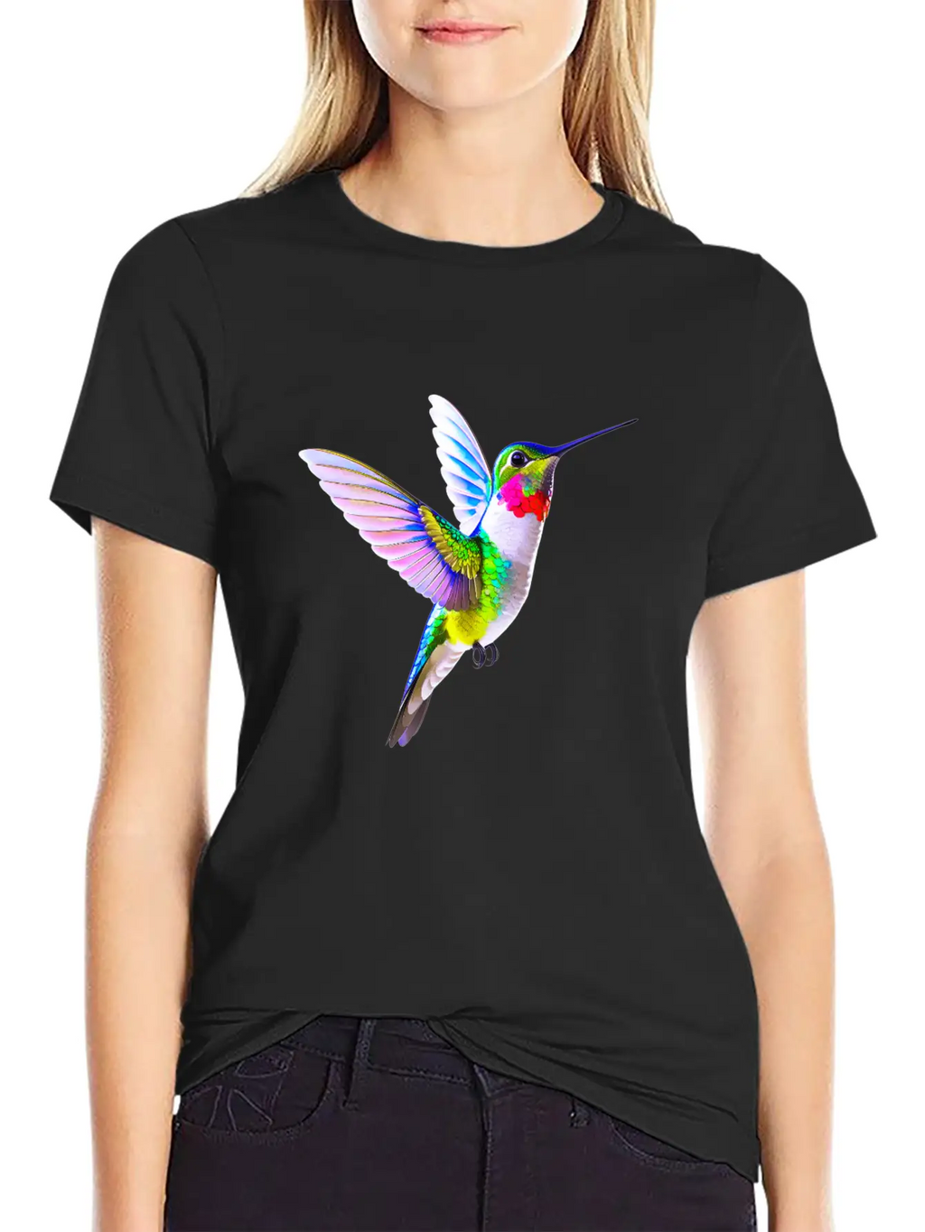 Hummingbird Unisex Casual T-Shirt – Clean Design For Daily Comfort