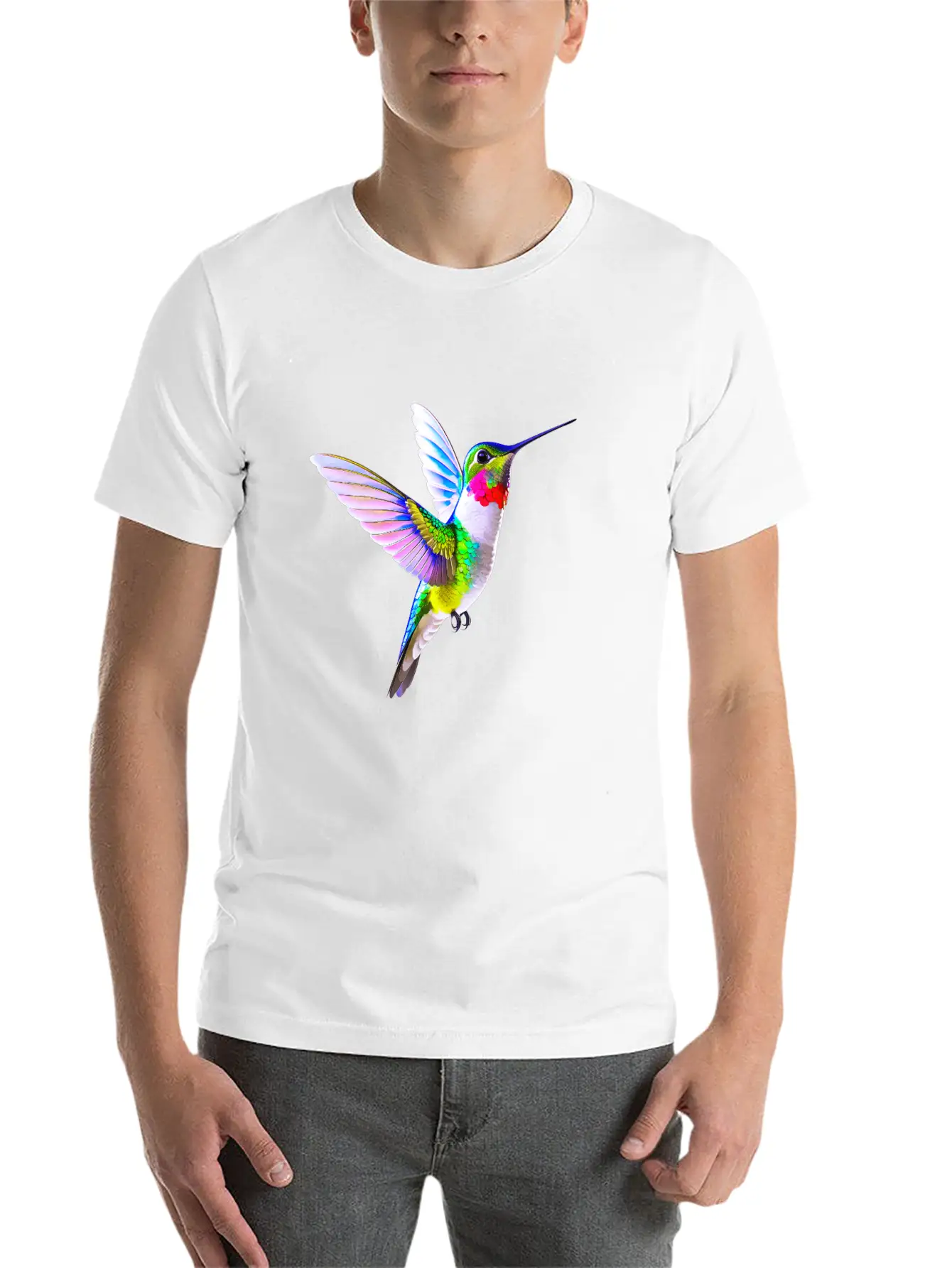 Hummingbird Unisex Casual T-Shirt – Clean Design For Daily Comfort