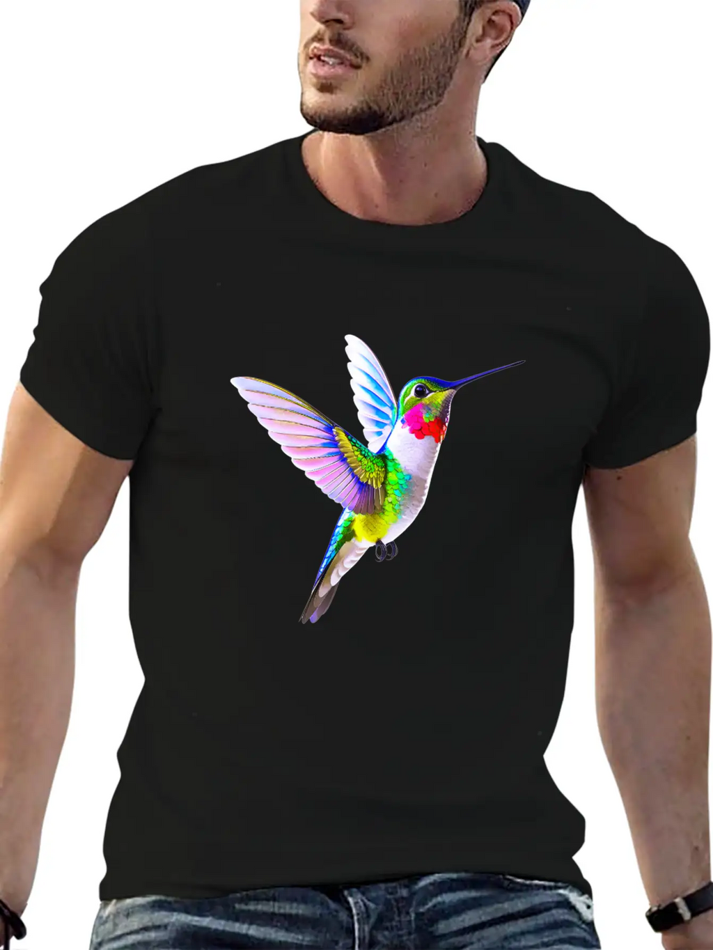 Hummingbird Unisex Casual T-Shirt – Clean Design For Daily Comfort