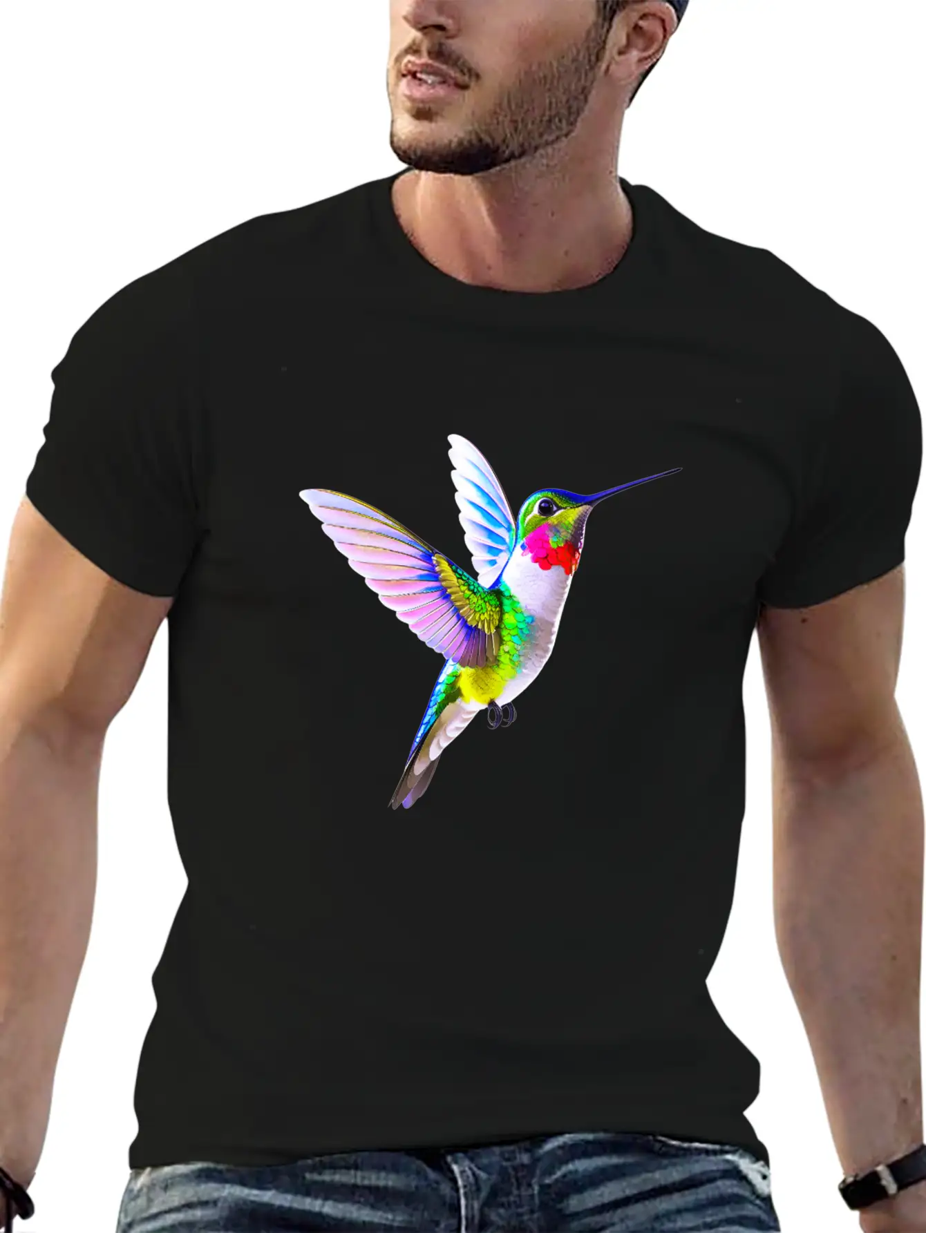 Hummingbird Unisex Casual T-Shirt – Clean Design For Daily Comfort