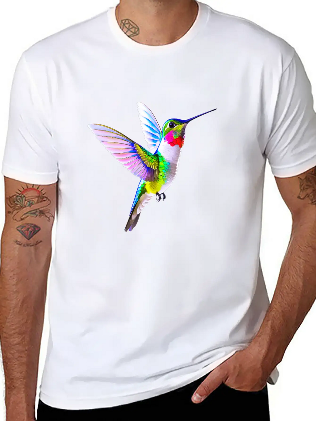Hummingbird Unisex Casual T-Shirt – Clean Design For Daily Comfort