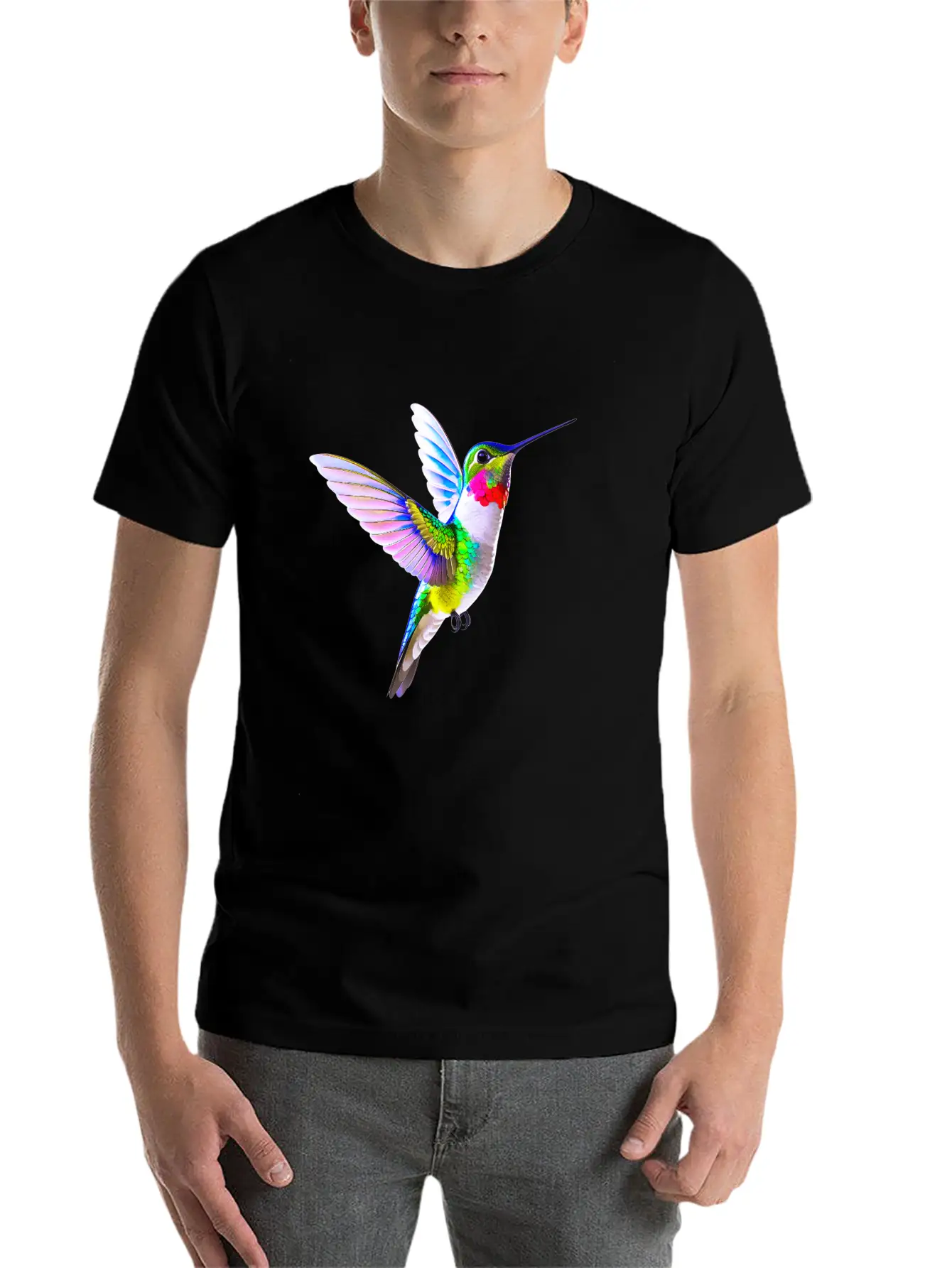 Hummingbird Unisex Casual T-Shirt – Clean Design For Daily Comfort