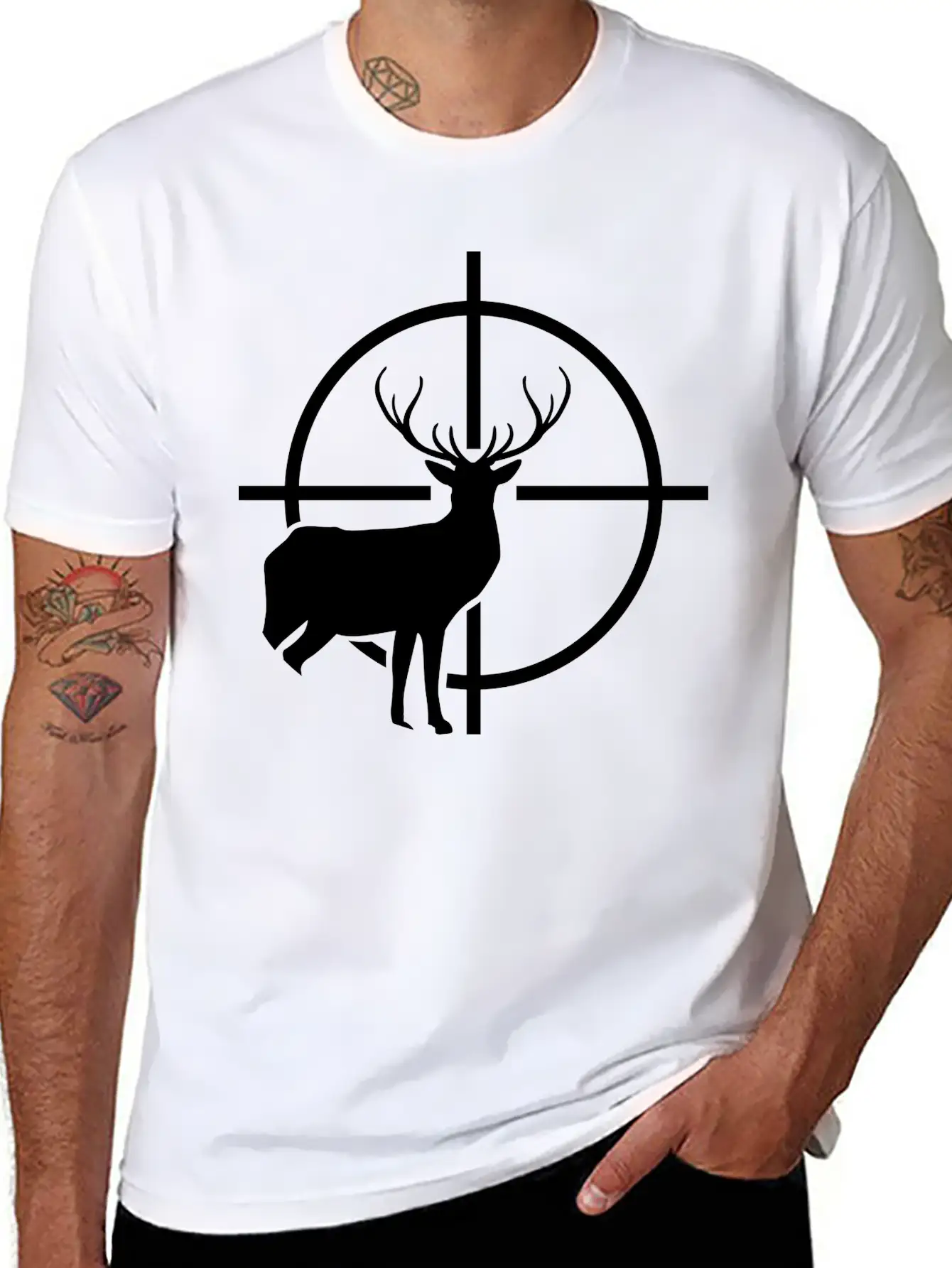 Hunter_f1 Casual Graphic T-Shirt – Simple And Comfortable Daily Wear