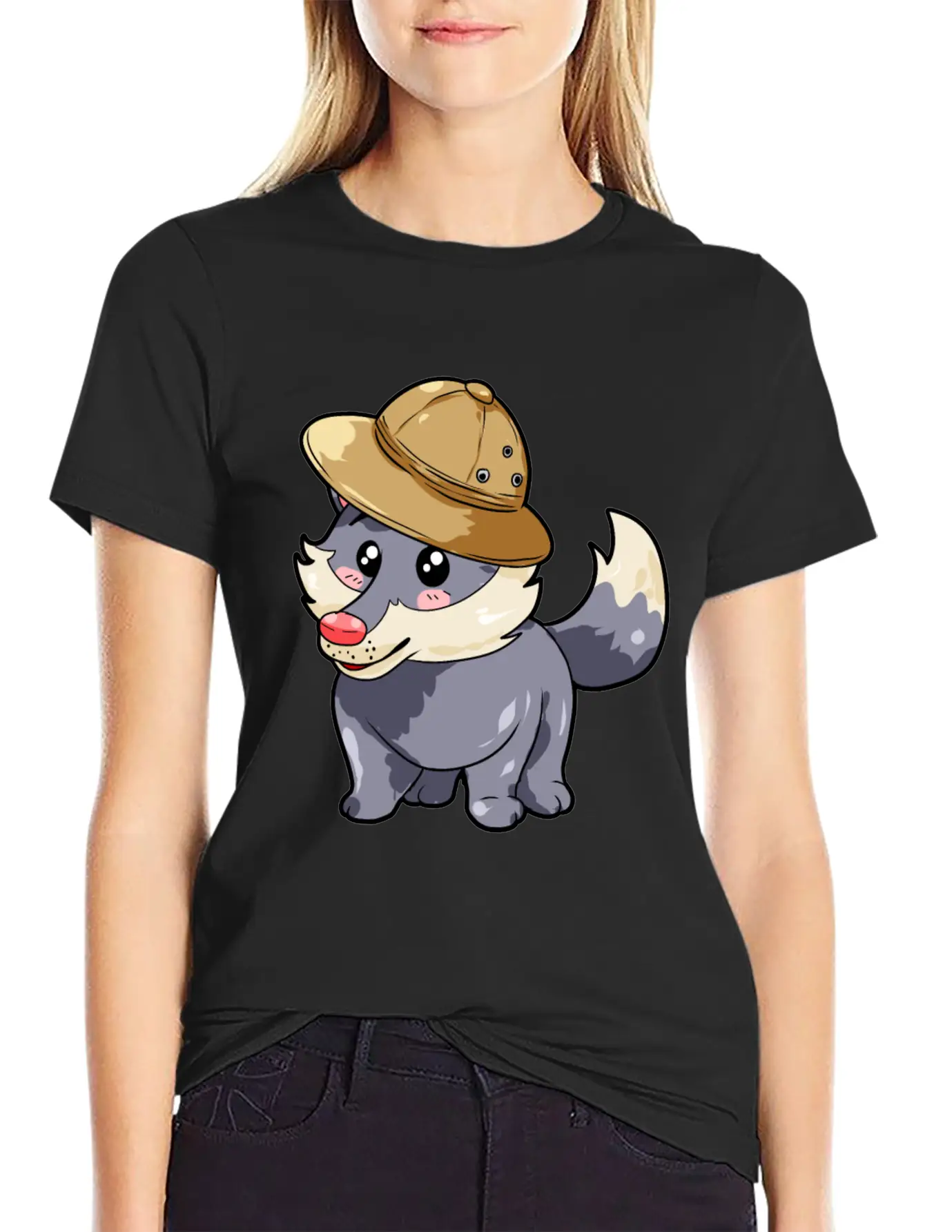 Hunter Wolf Unisex Short Sleeve Soft Cotton T-Shirt – Casual Everyday Wear