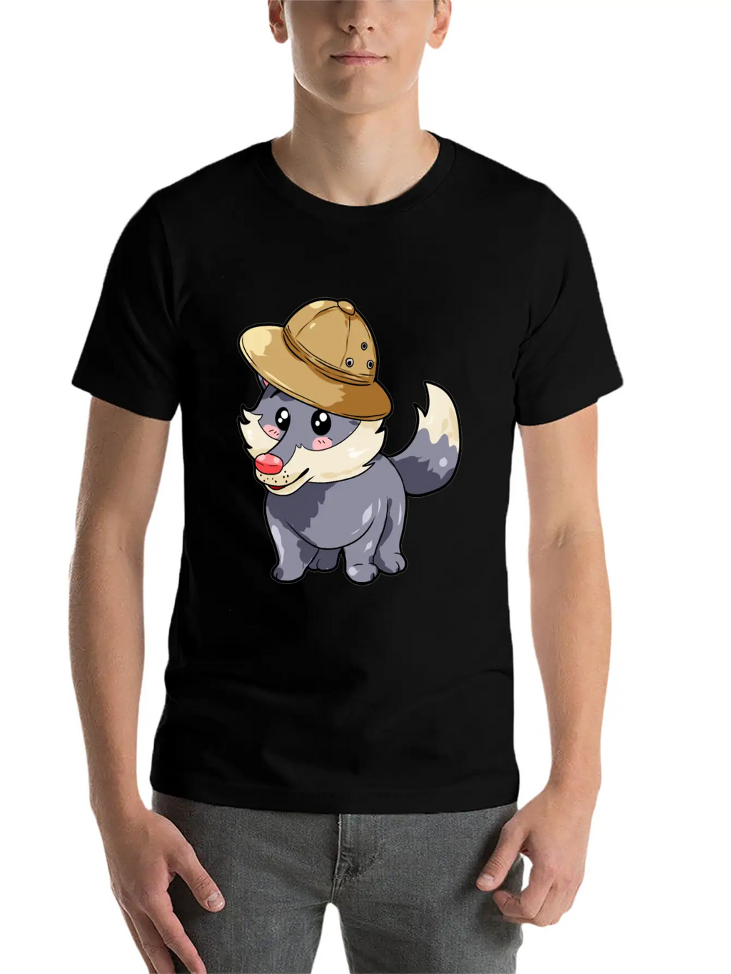 Hunter Wolf Unisex Short Sleeve Soft Cotton T-Shirt – Casual Everyday Wear