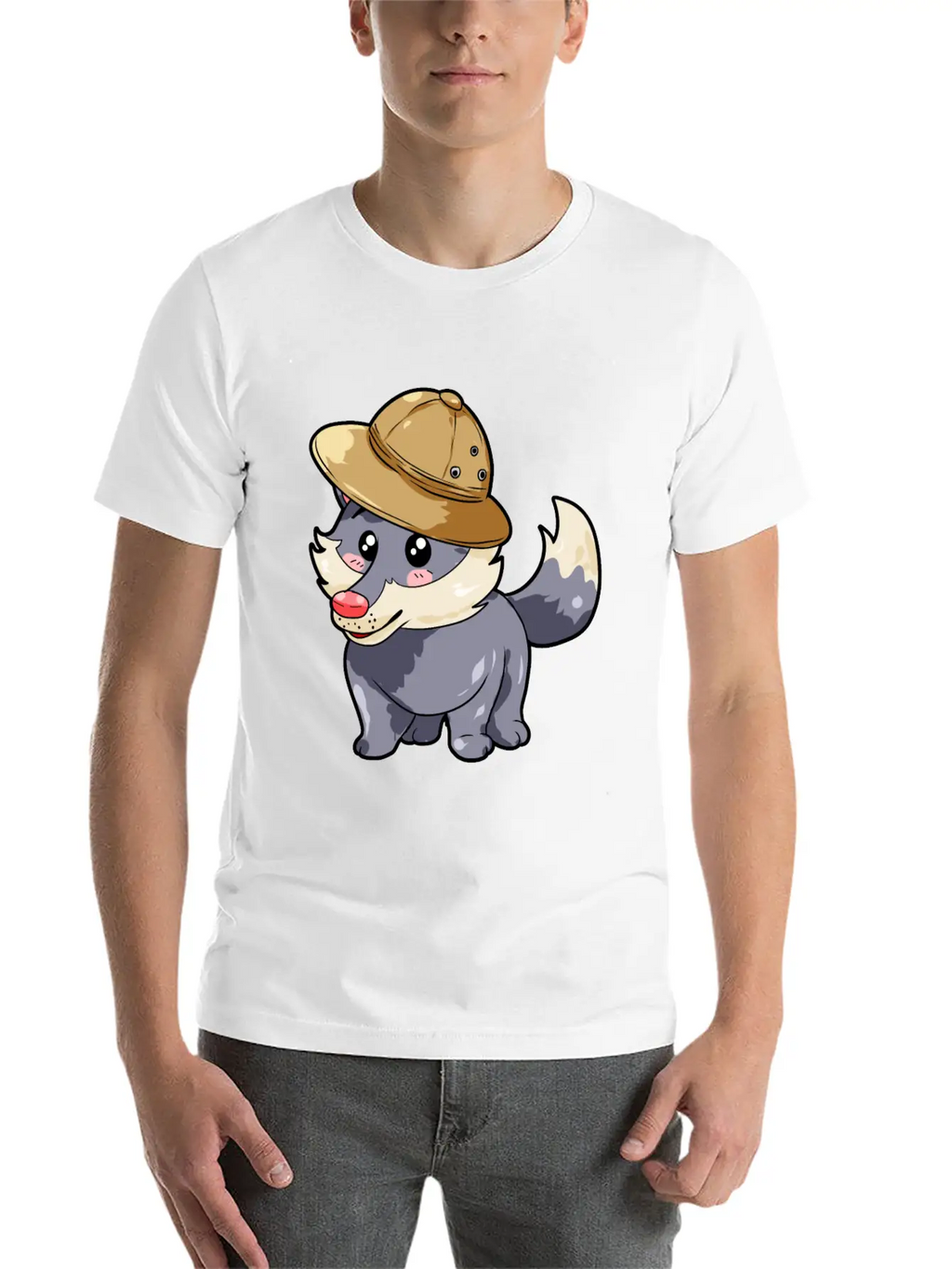 Hunter Wolf Unisex Short Sleeve Soft Cotton T-Shirt – Casual Everyday Wear