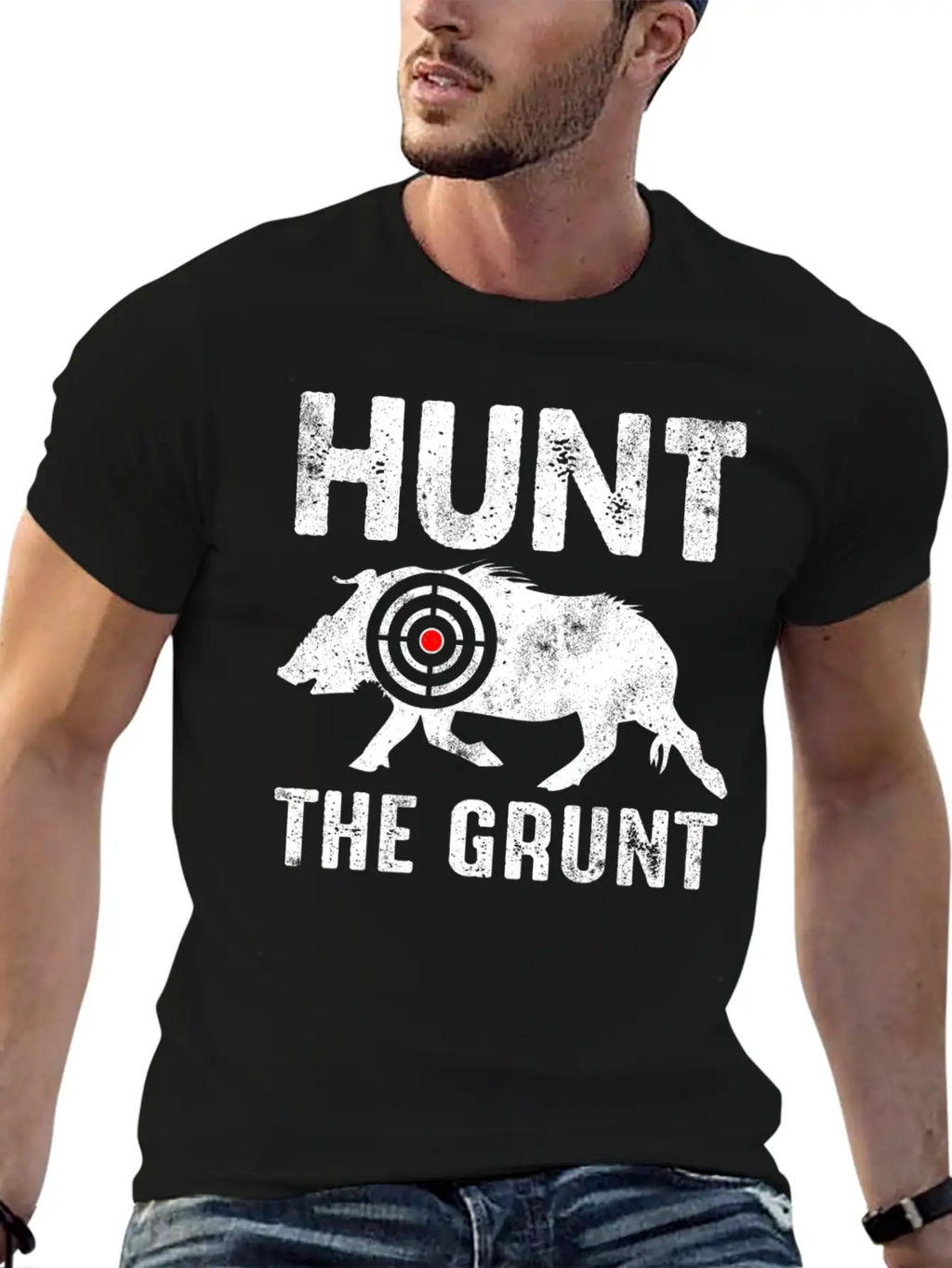 Hunting Hunter Hunt Stag Deer Hunting Antler Gift Unisex Casual T-Shirt – Clean Design For Daily Comfort
