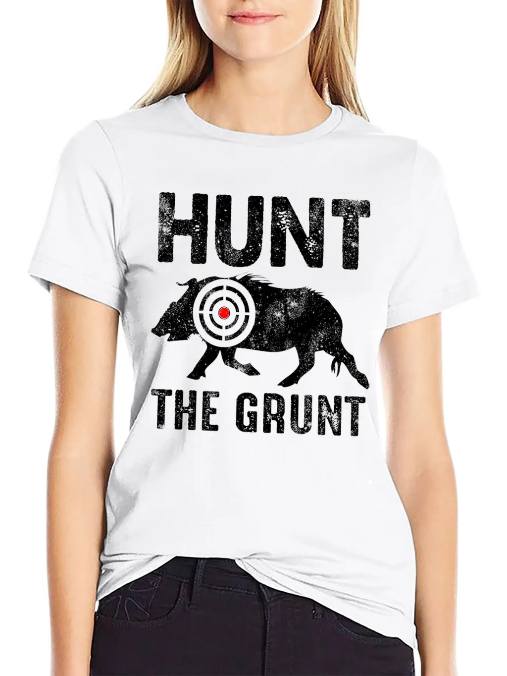 Hunting Hunter Hunt Stag Deer Hunting Antler Gift Unisex Casual T-Shirt – Clean Design For Daily Comfort