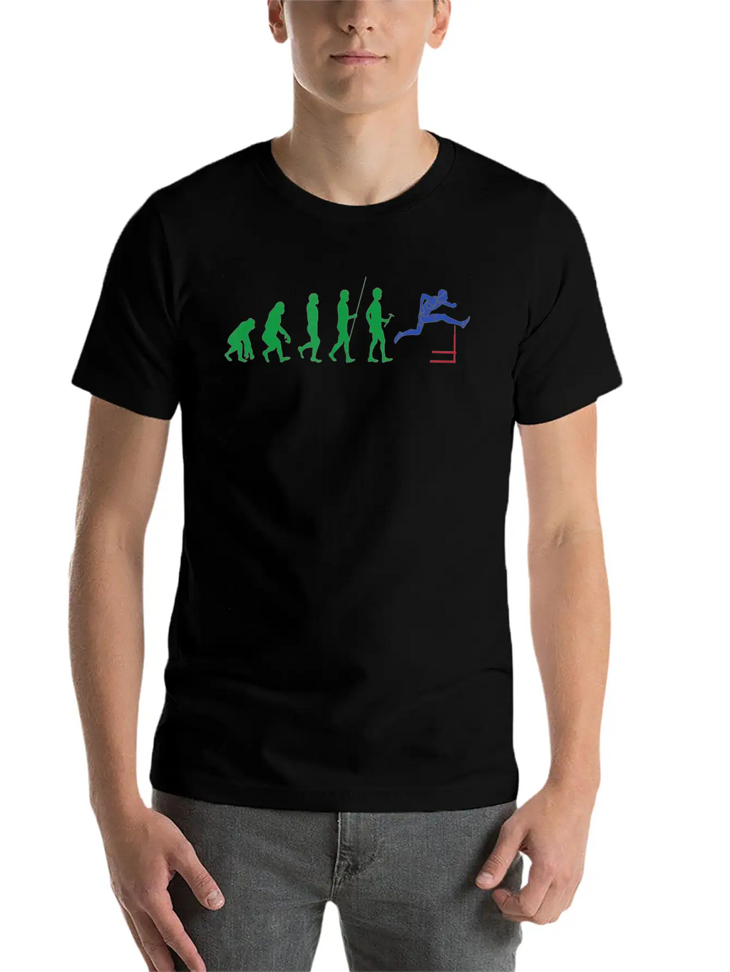 Hurdle Athlete Gift Track Runner Track And Field Stylish Everyday T-Shirt – Unisex Basic Cotton Tee