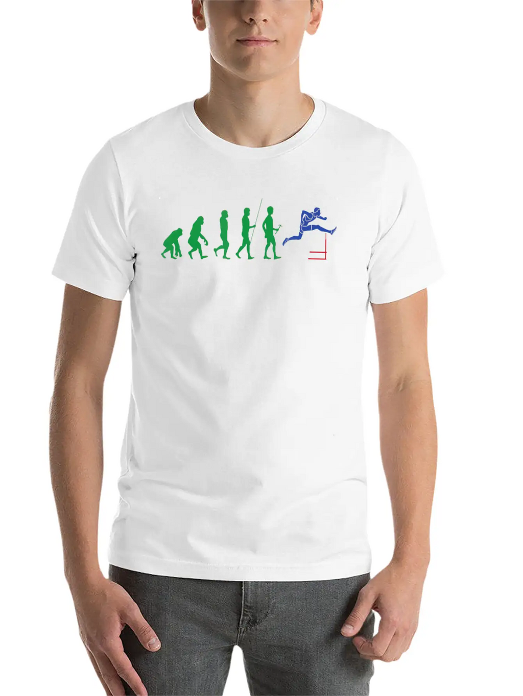 Hurdle Athlete Gift Track Runner Track And Field Stylish Everyday T-Shirt – Unisex Basic Cotton Tee