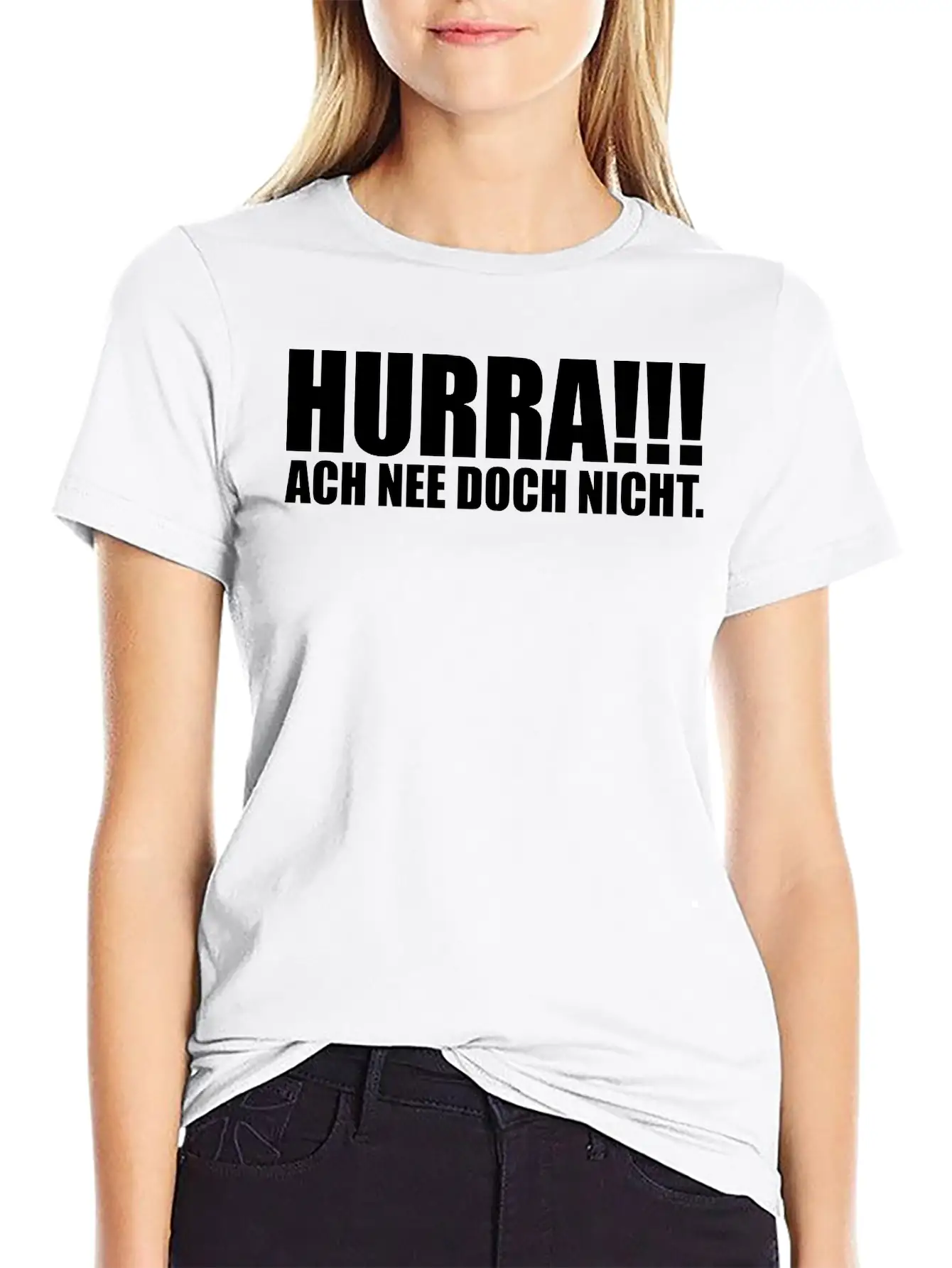 HURRA!!! ACH NEE DOCH NICHT. Funny Slogan Gift Casual Graphic T-Shirt – Simple And Comfortable Daily Wear