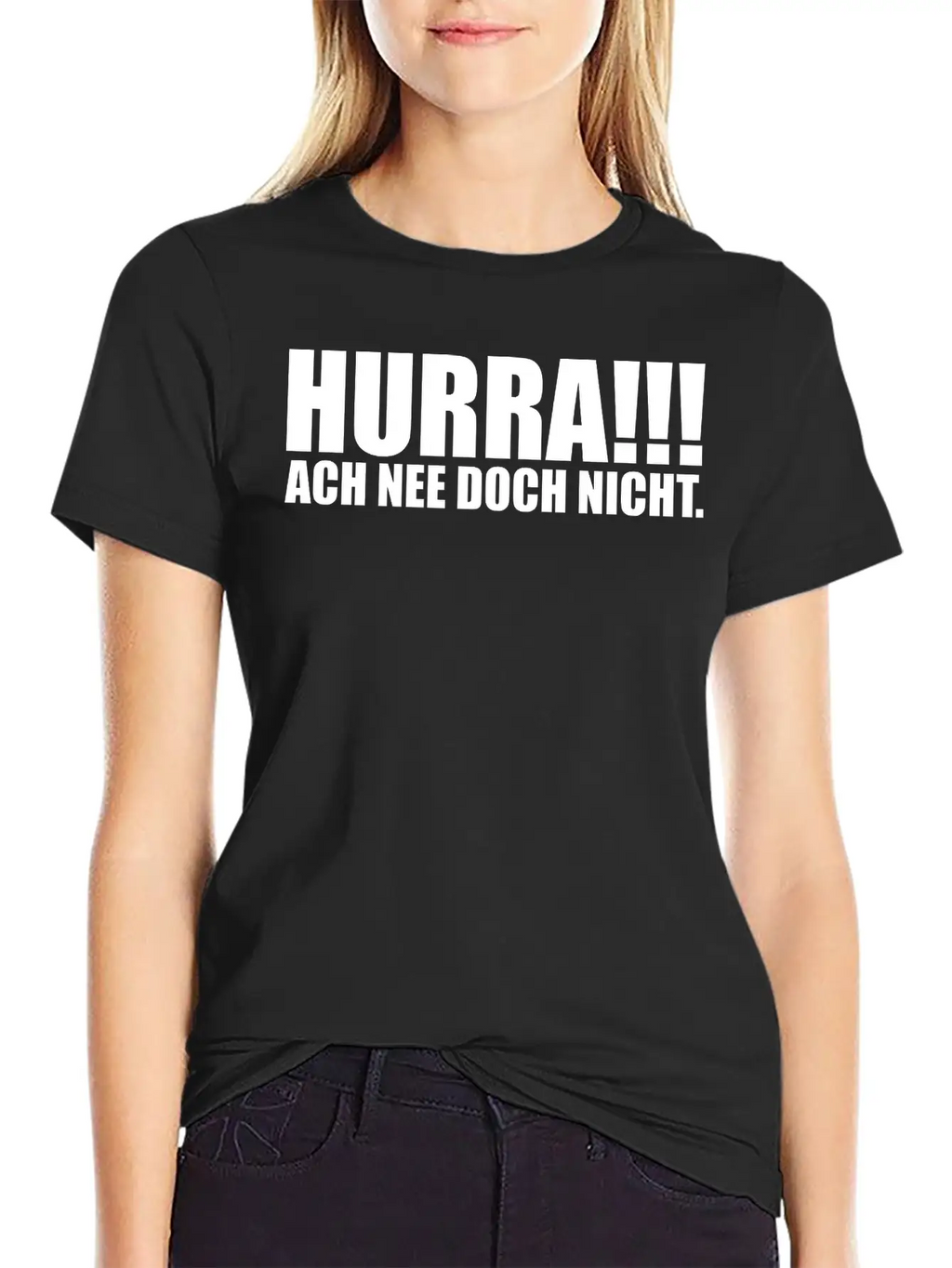 HURRA!!! ACH NEE DOCH NICHT. Funny Slogan Gift Casual Graphic T-Shirt – Simple And Comfortable Daily Wear