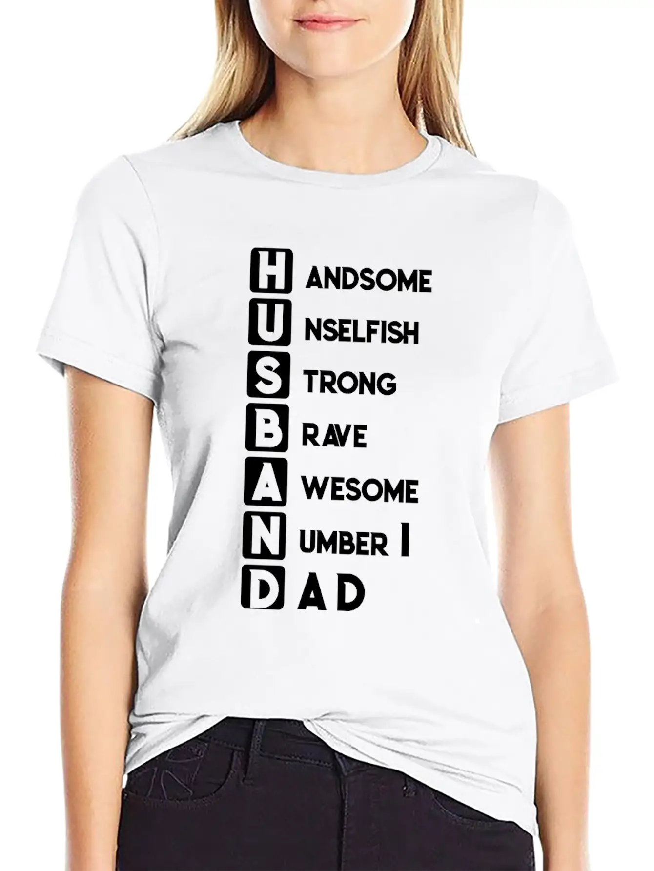 Husband Dad Handsome Unselfish Strong Brave Unisex Short Sleeve Soft Cotton T-Shirt – Casual Everyday Wear
