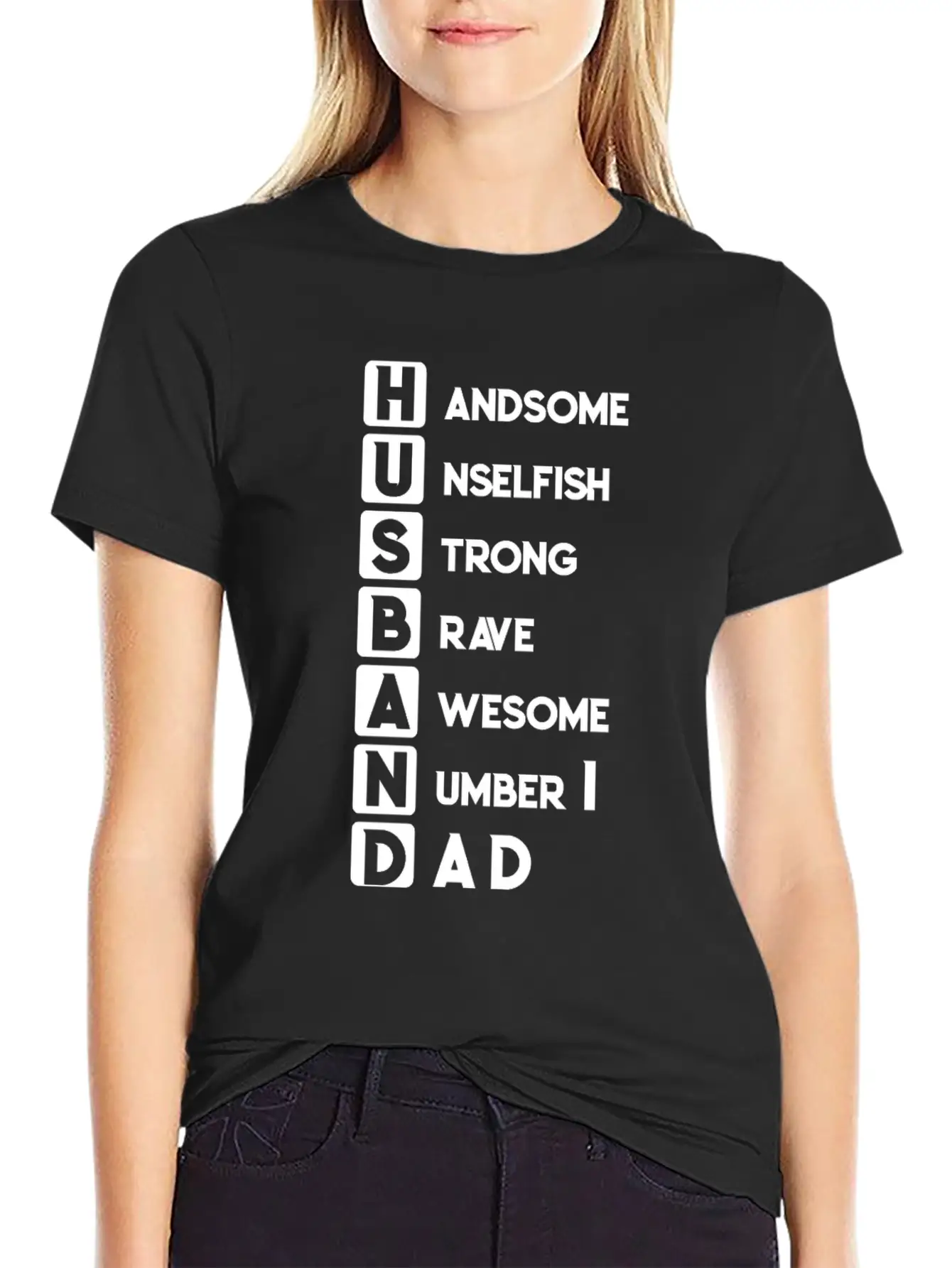 Husband Dad Handsome Unselfish Strong Brave Unisex Short Sleeve Soft Cotton T-Shirt – Casual Everyday Wear