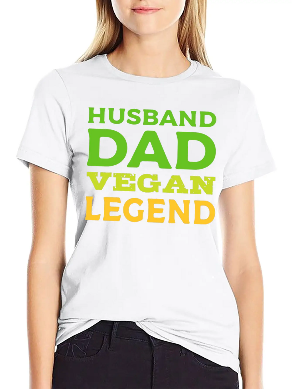 Husband Dad Vegan Loving Husband Gift Unisex Casual T-Shirt – Clean Design For Daily Comfort