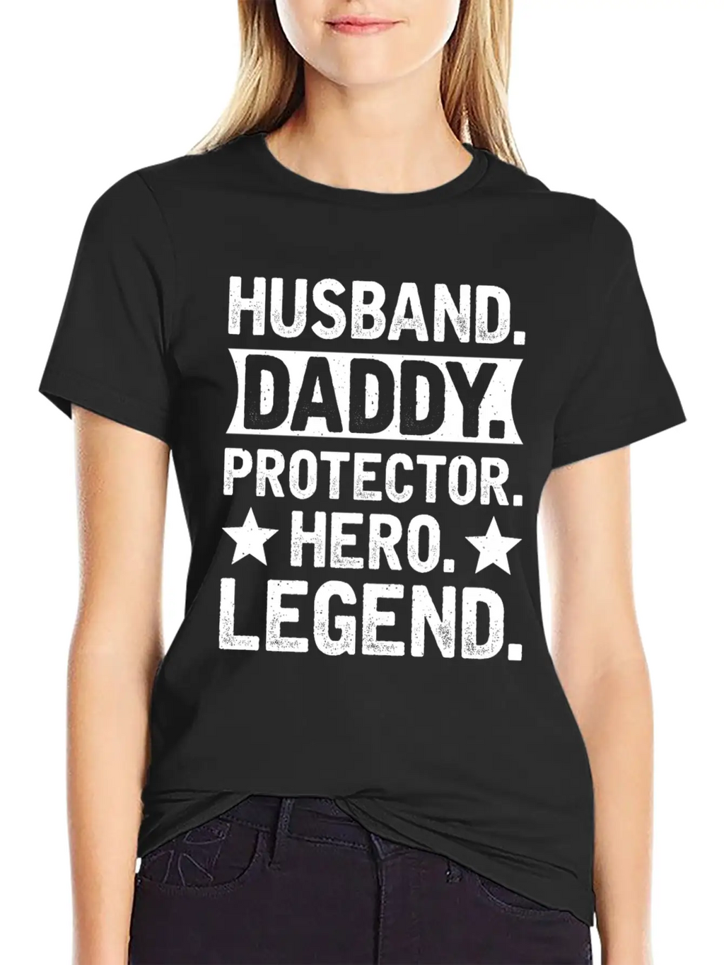 Husband Daddy Protector Hero Legend Breathable Soft Cotton T-Shirt – Timeless Casual Look