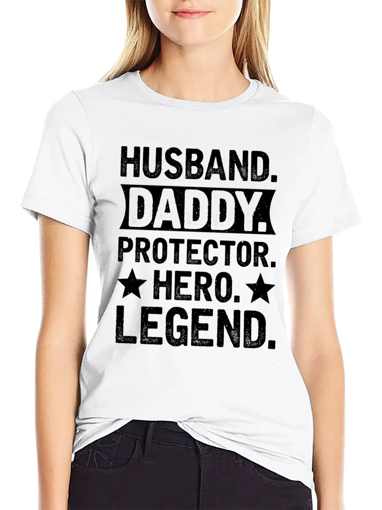 Husband Daddy Protector Hero Legend Breathable Soft Cotton T-Shirt – Timeless Casual Look