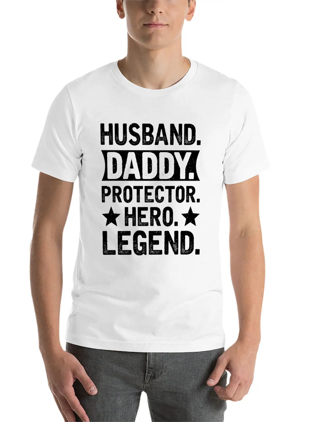 Husband Daddy Protector Hero Legend Breathable Soft Cotton T-Shirt – Timeless Casual Look