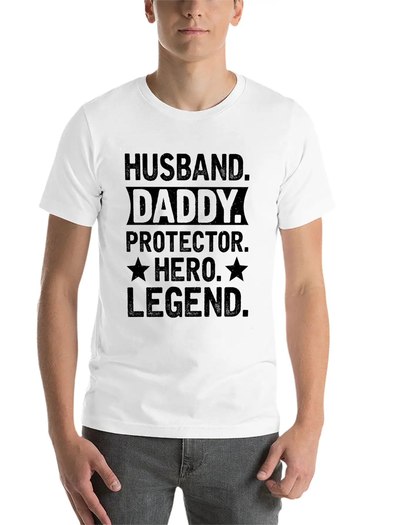 Husband Daddy Protector Hero Legend Breathable Soft Cotton T-Shirt – Timeless Casual Look