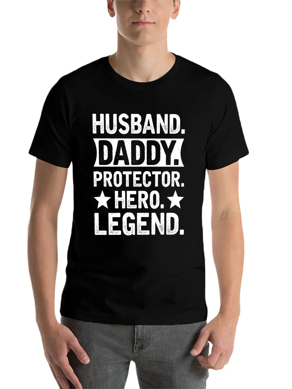 Husband Daddy Protector Hero Legend Breathable Soft Cotton T-Shirt – Timeless Casual Look