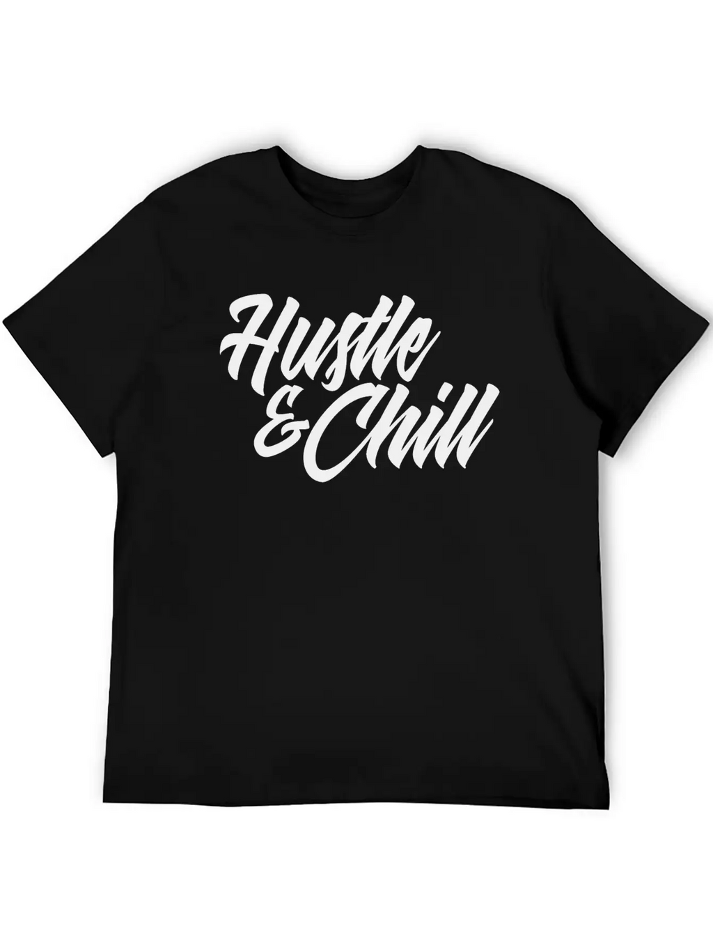 Hustle And Chill Classic Fit Graphic Tee For Daily Comfort – Unisex Cotton Shirt