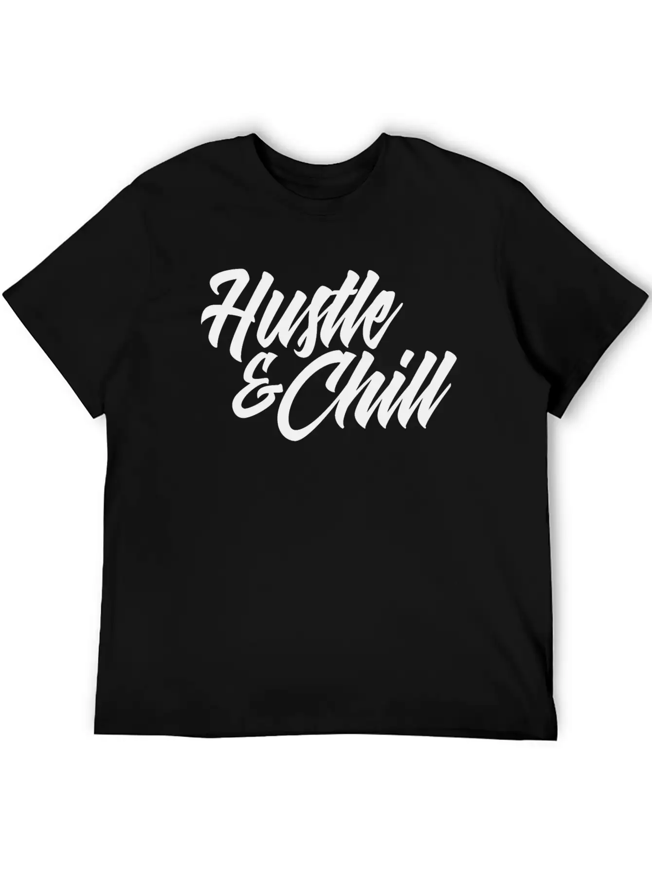 Hustle And Chill Classic Fit Graphic Tee For Daily Comfort – Unisex Cotton Shirt