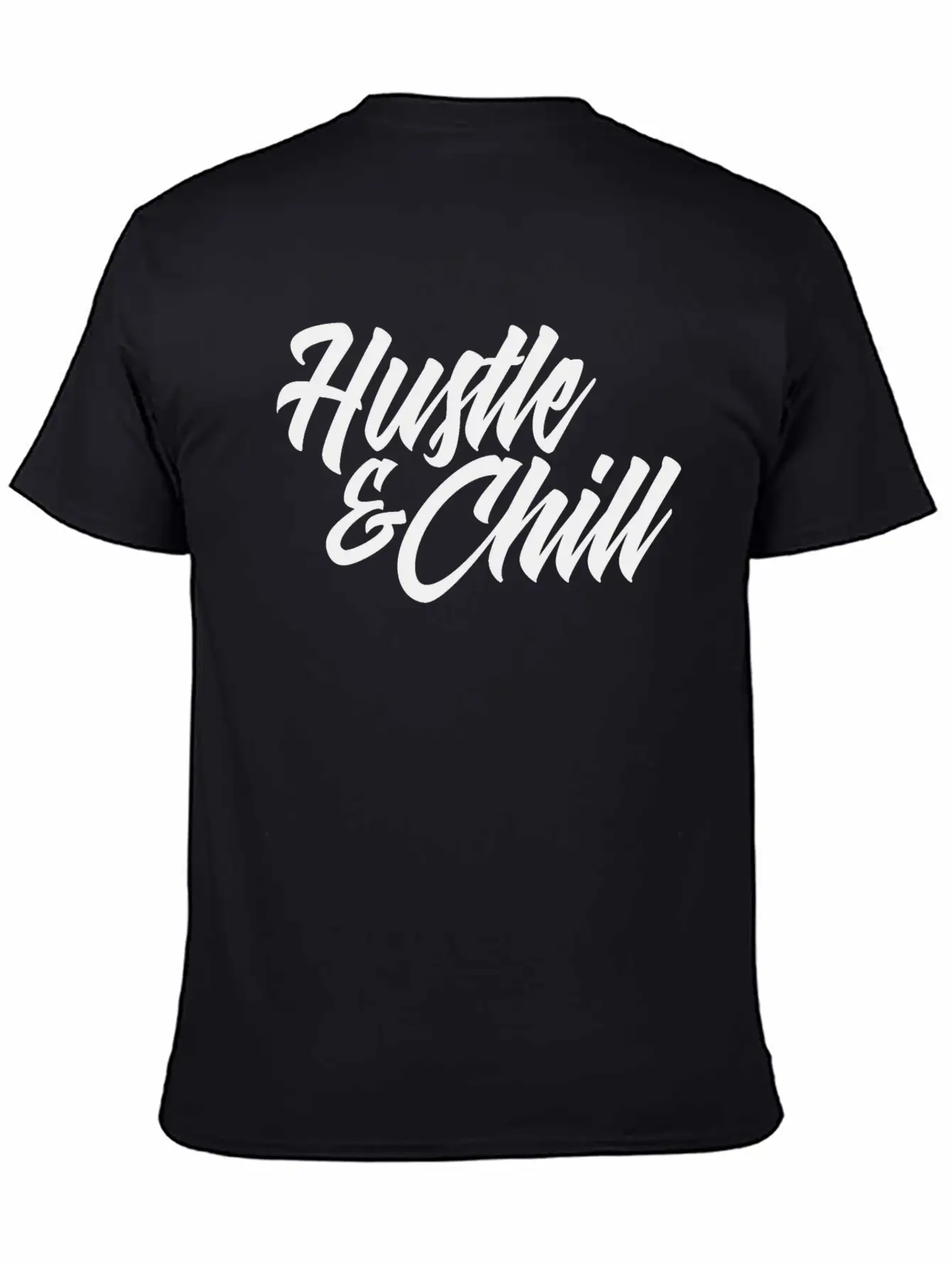 Hustle And Chill Classic Fit Graphic Tee For Daily Comfort – Unisex Cotton Shirt