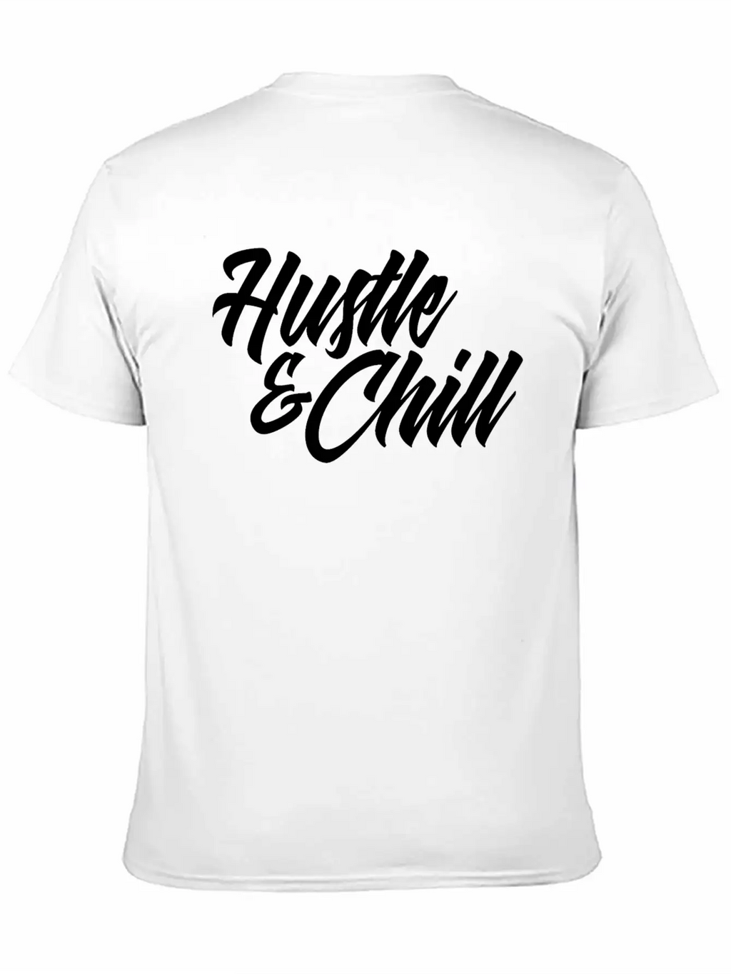 Hustle And Chill Classic Fit Graphic Tee For Daily Comfort – Unisex Cotton Shirt