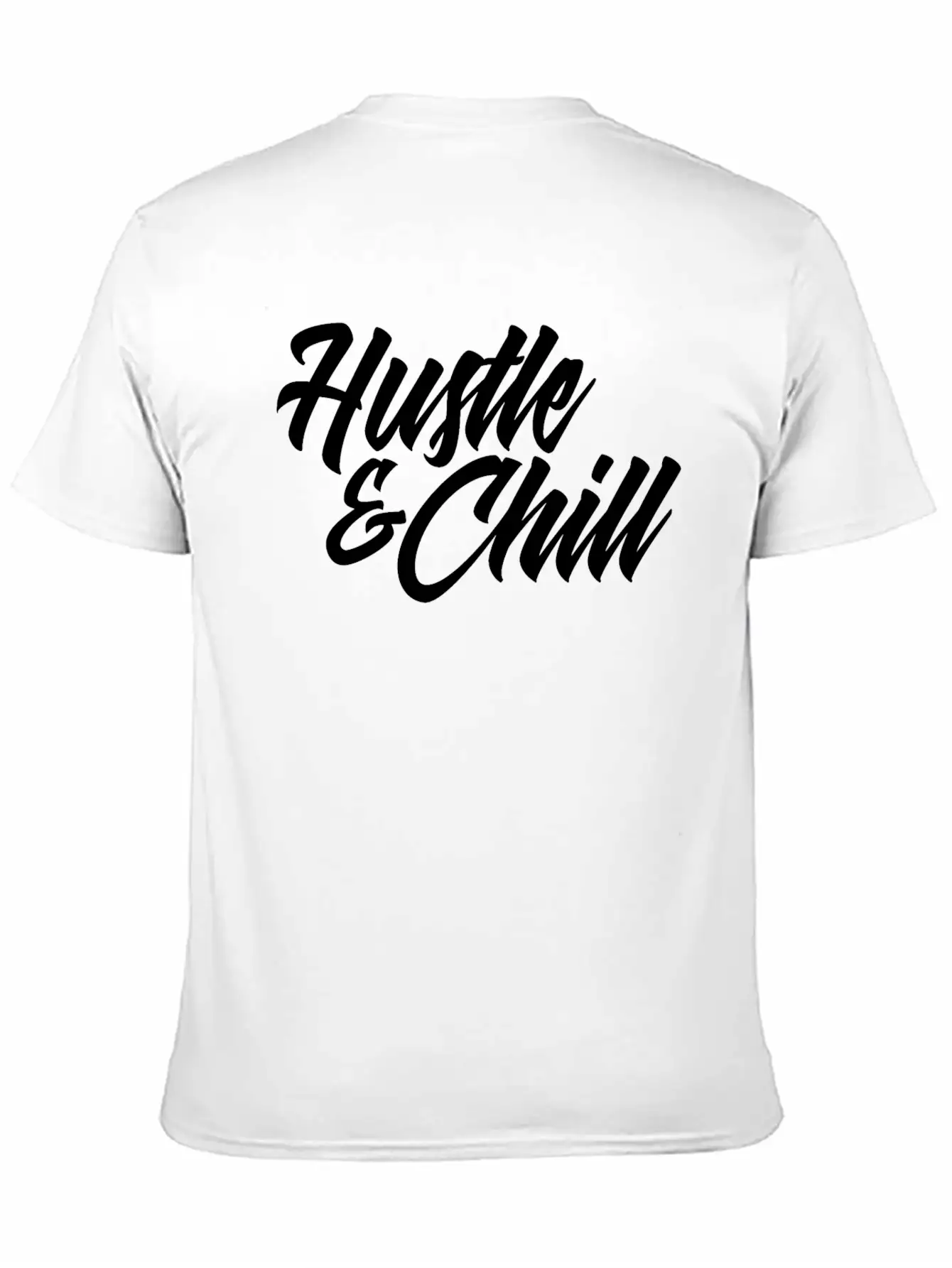 Hustle And Chill Classic Fit Graphic Tee For Daily Comfort – Unisex Cotton Shirt
