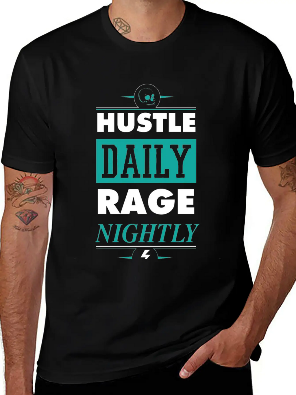 Hustle Daily Unisex Casual T-Shirt – Clean Design For Daily Comfort