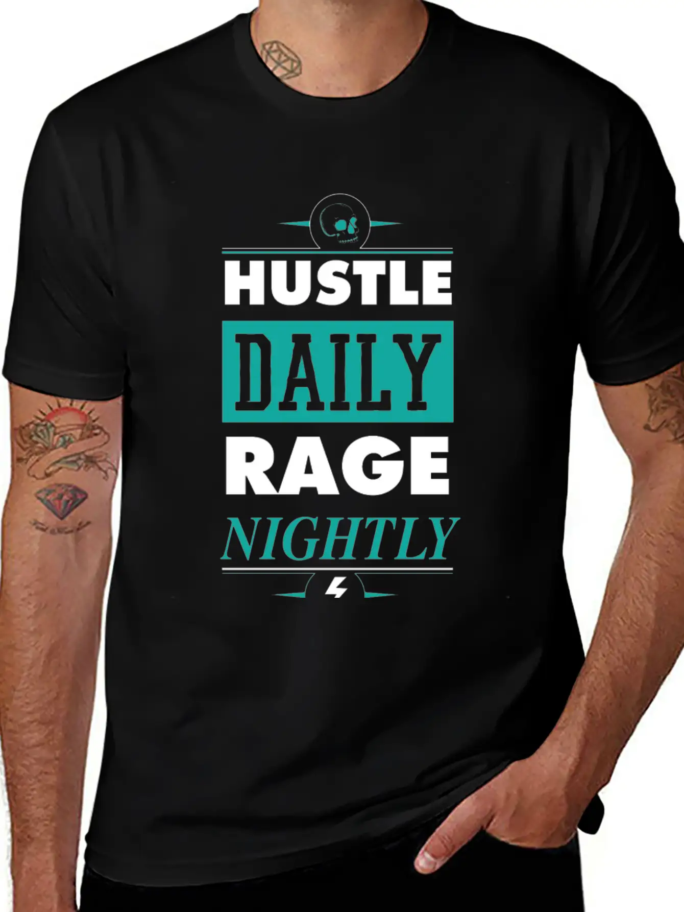Hustle Daily Unisex Casual T-Shirt – Clean Design For Daily Comfort
