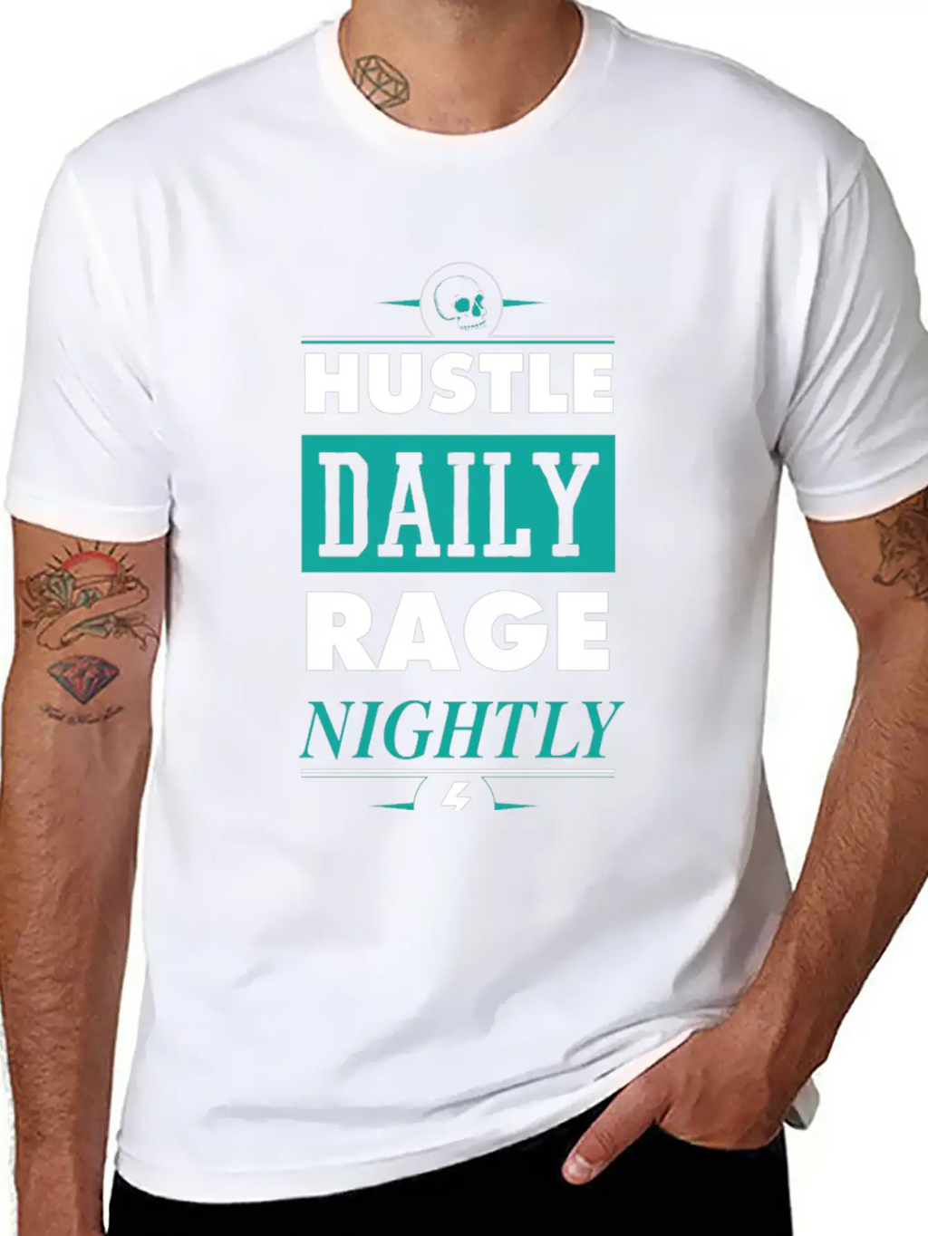 Hustle Daily Unisex Casual T-Shirt – Clean Design For Daily Comfort
