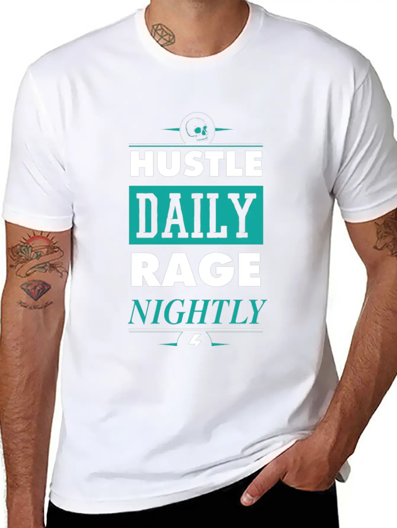 Hustle Daily Unisex Casual T-Shirt – Clean Design For Daily Comfort